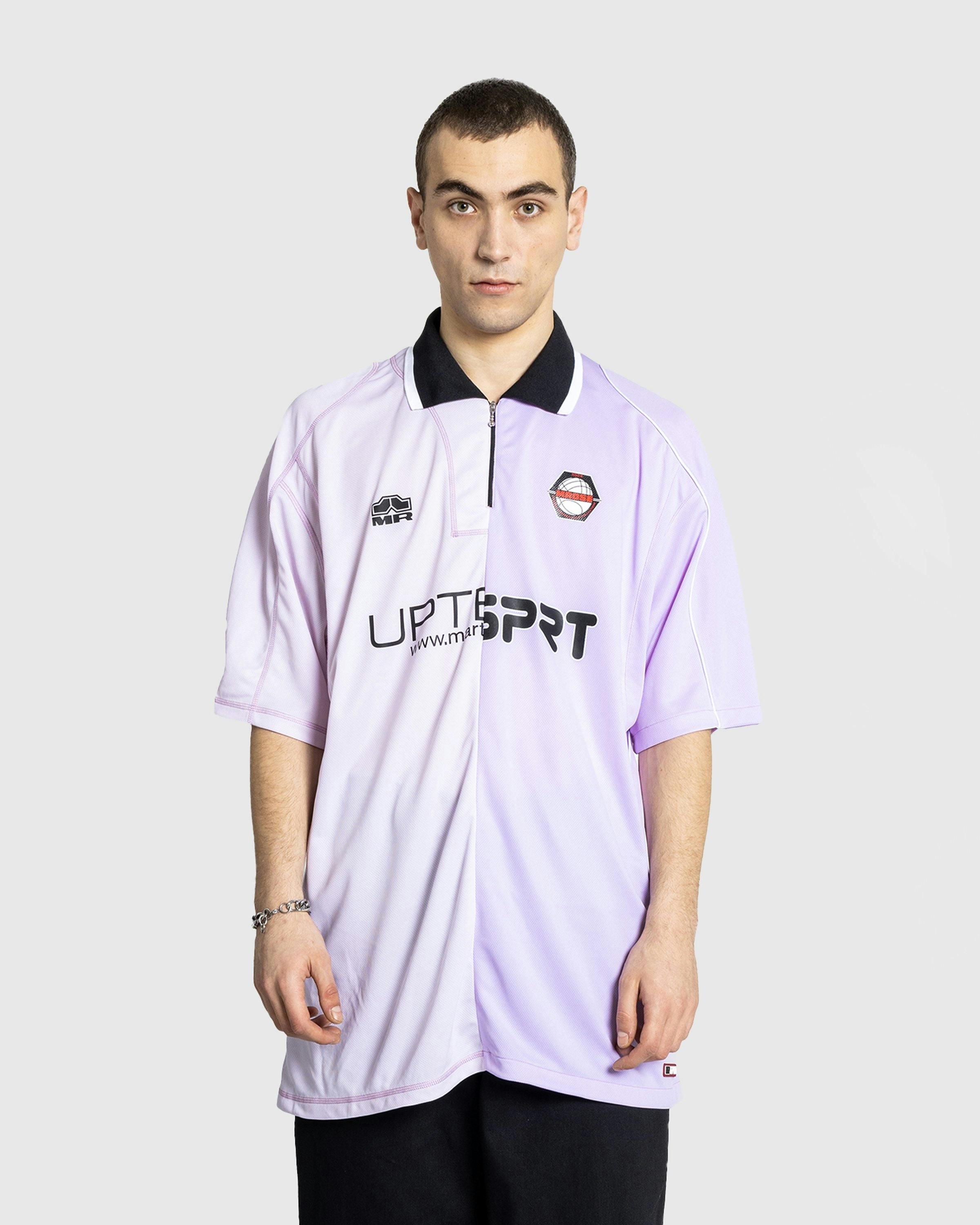 Martine Rose - Half And Half Football Top Lilac - Clothing - Purple - Image 2