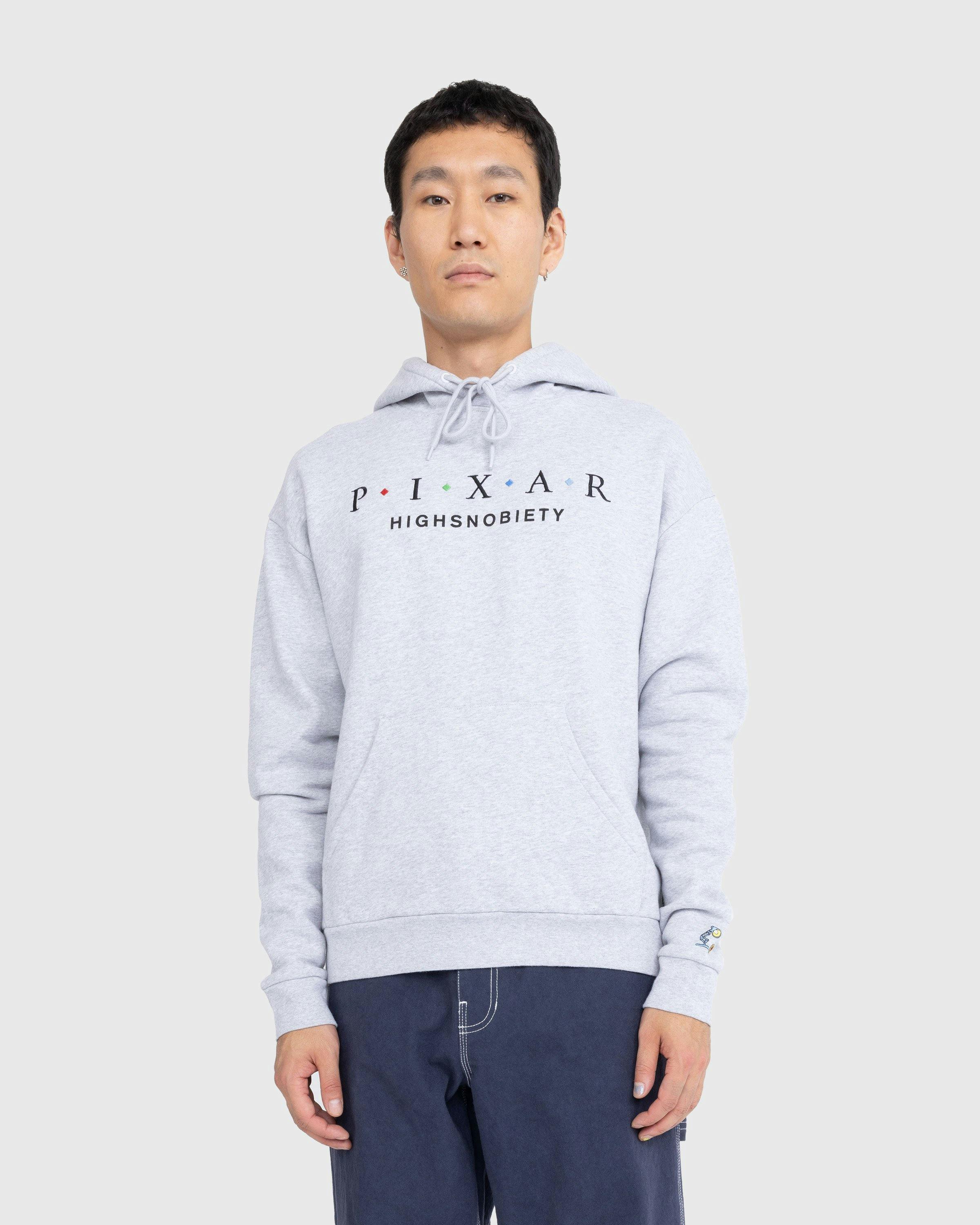 Highsnobiety x Pixar - Logo Hoodie Gray  - Clothing - Grey - Image 3