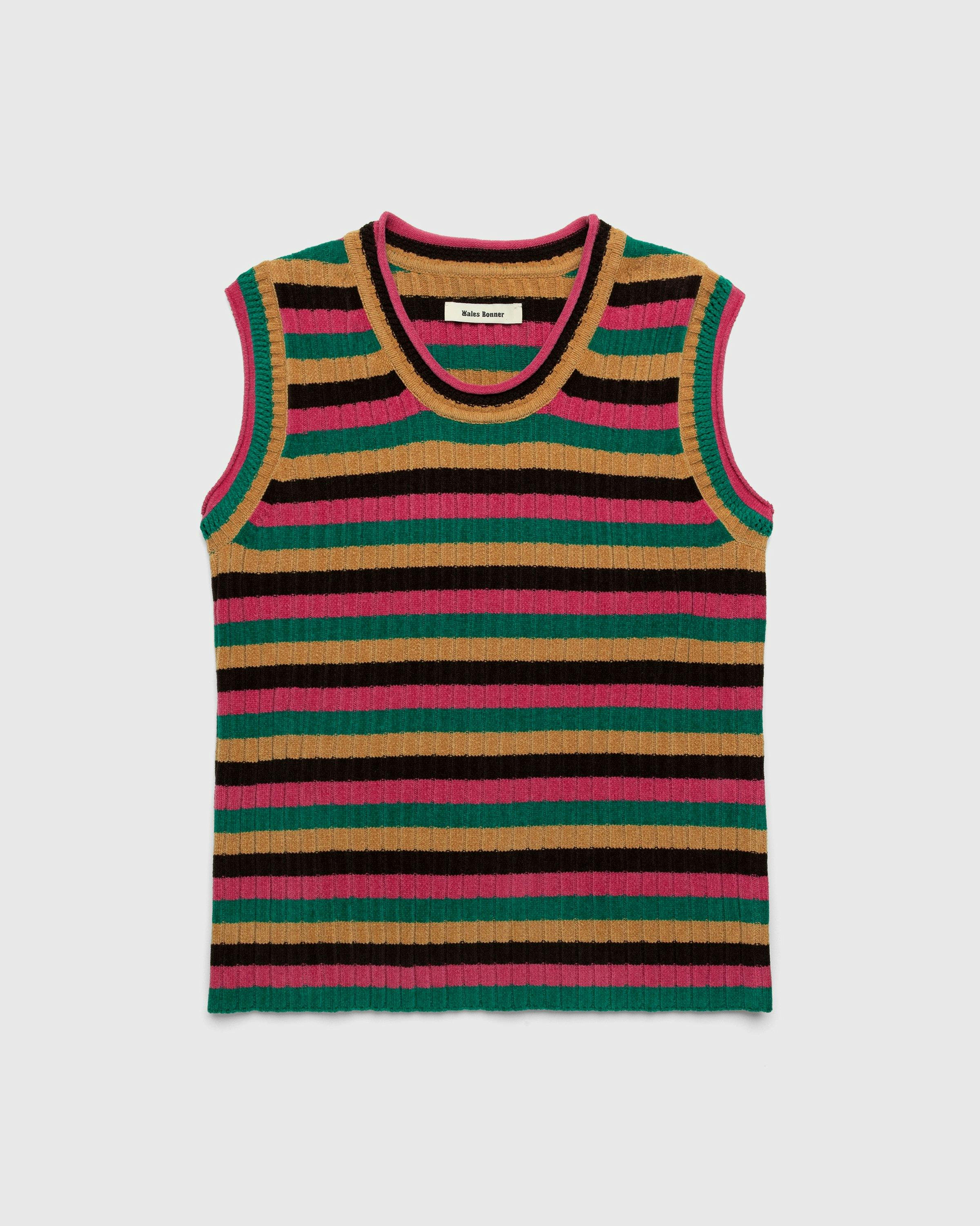 Wales Bonner - Swing Stripe Knit Vest Multi - Clothing - Multi - Image 1