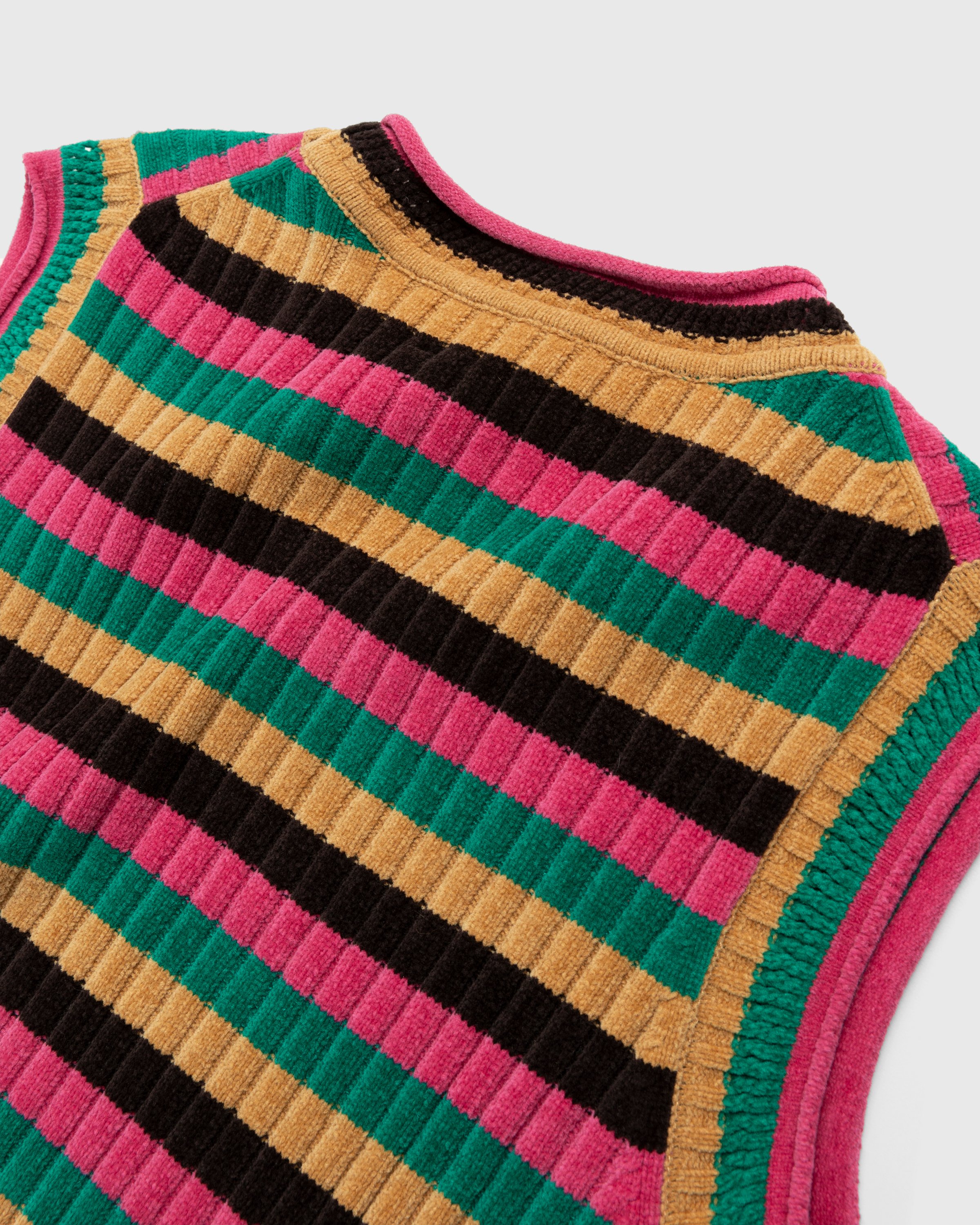 Wales Bonner - Swing Stripe Knit Vest Multi - Clothing - Multi - Image 4
