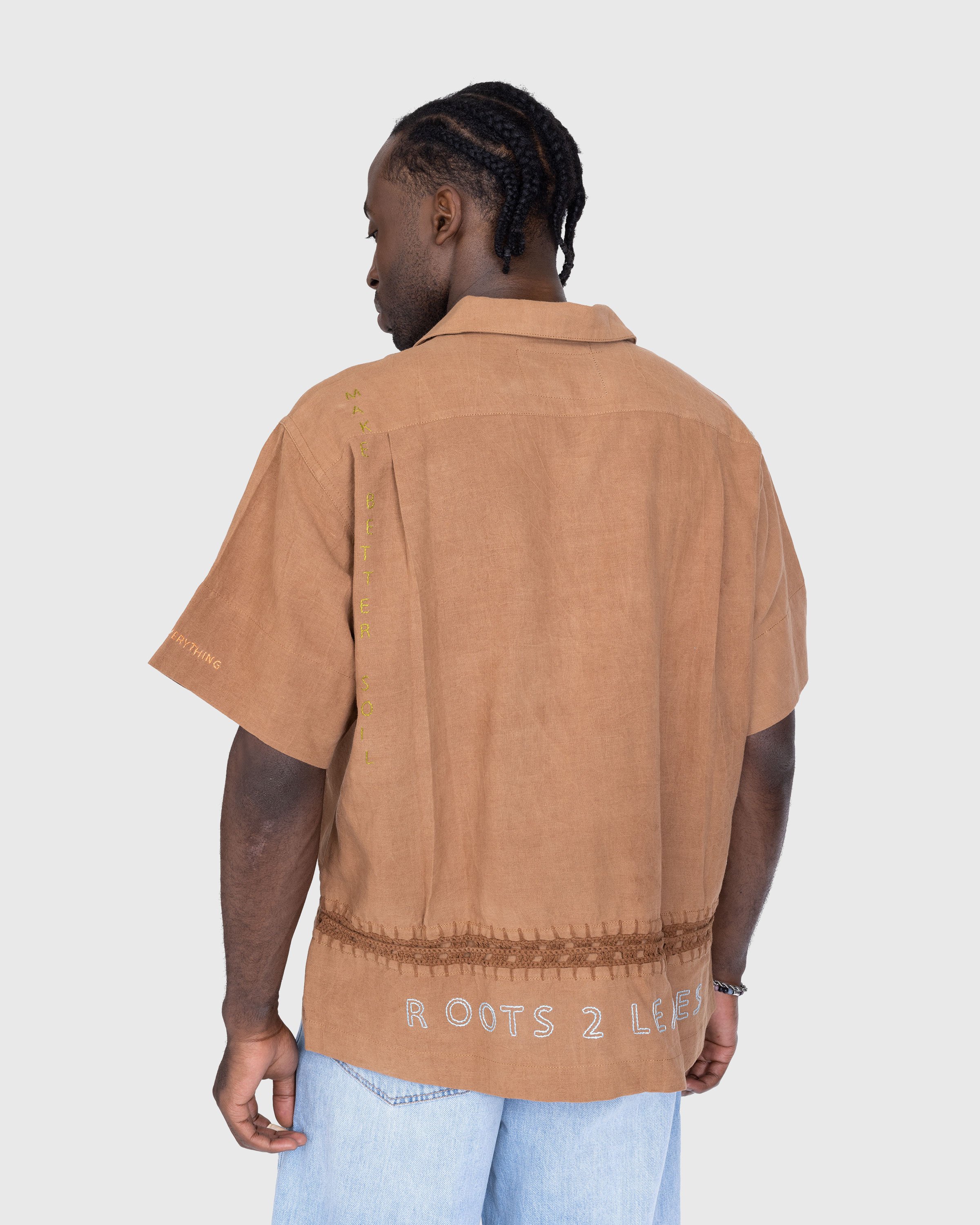 Story mfg. - Greetings Shirt Brown Ground Hugger - Clothing - Brown - Image 3