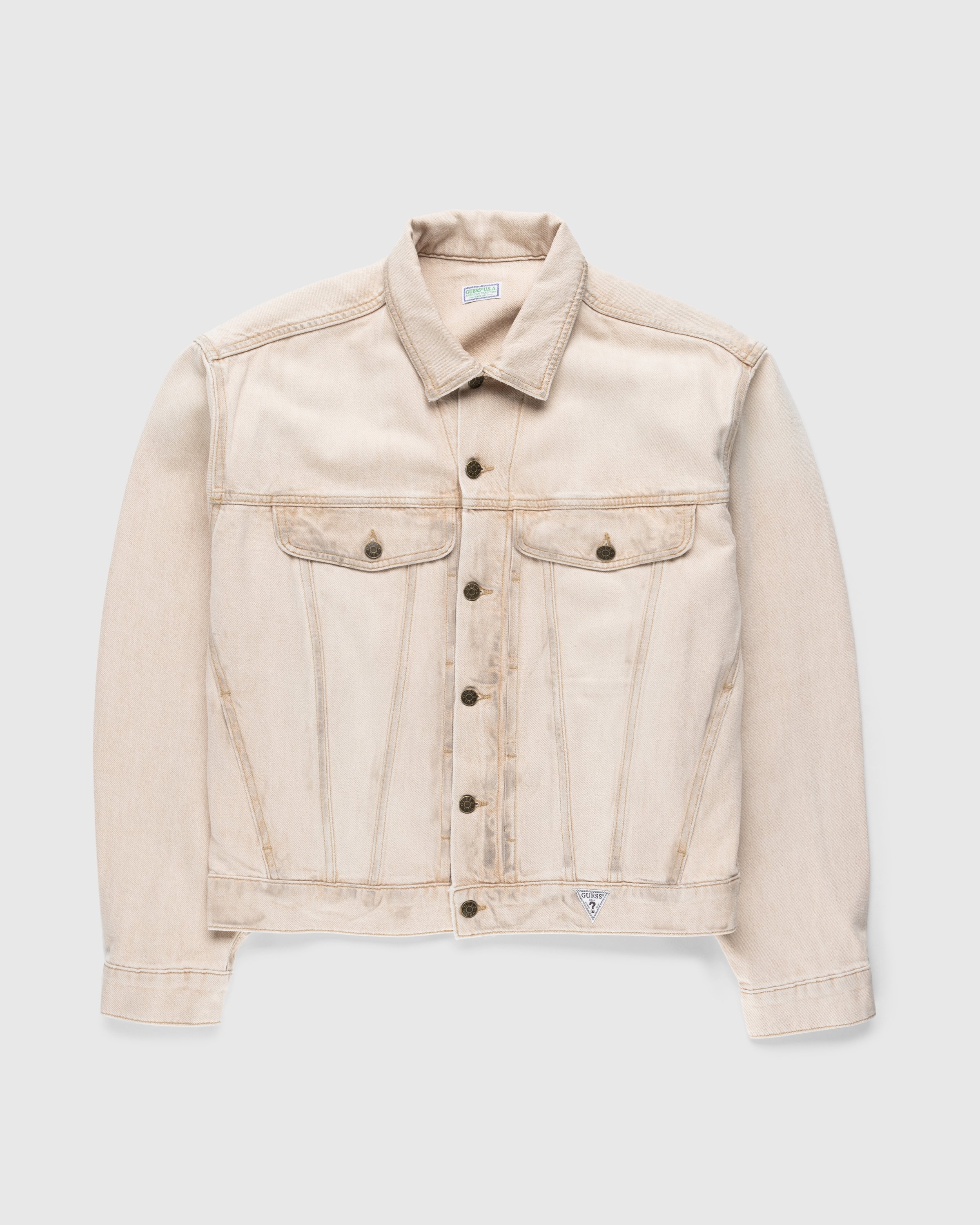 Guess USA - Vintage Denim Jacket Beige - Clothing - Beige - Image 1