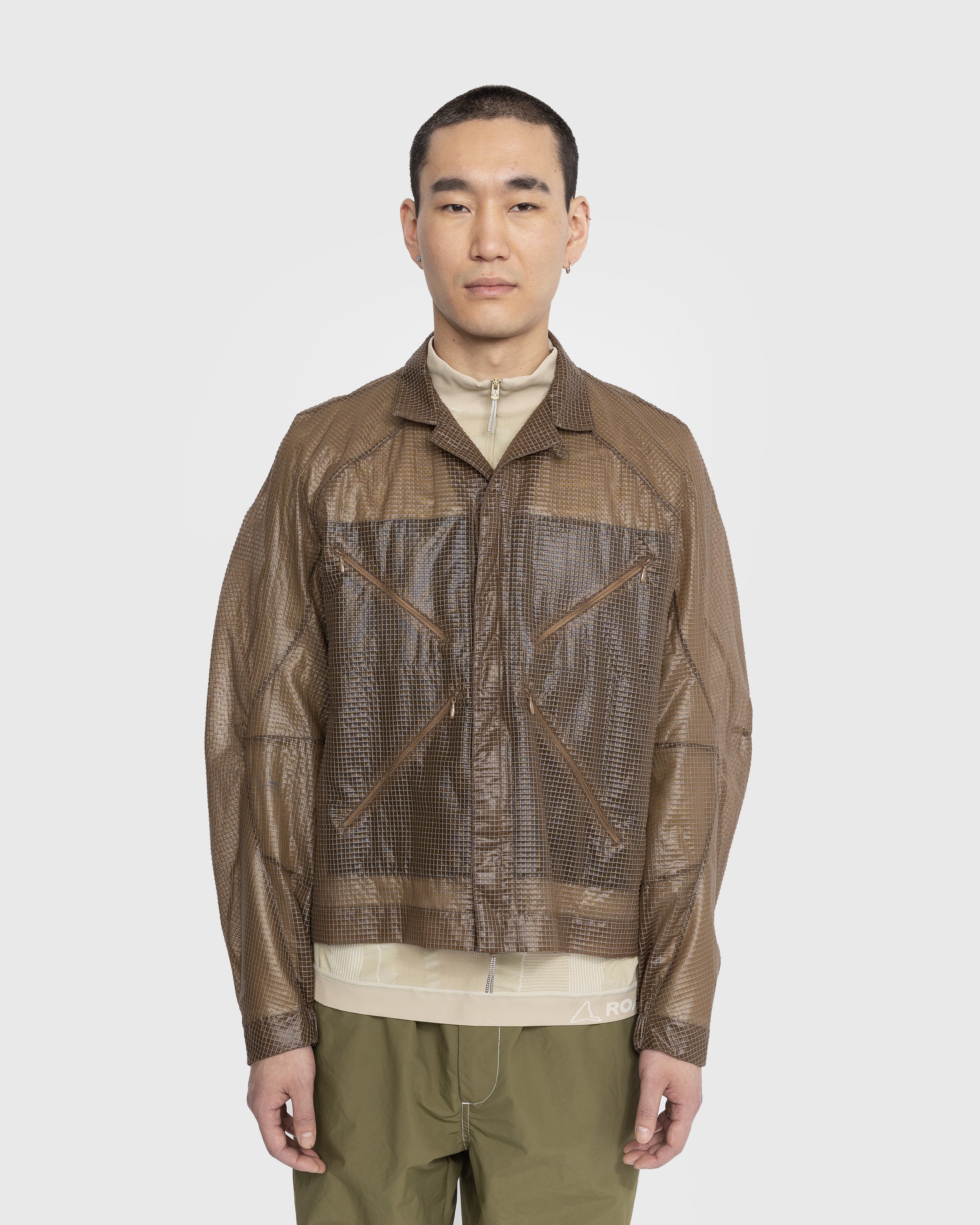 ROA - Camp Collar Shirt Jacket Brown - Clothing - Brown - Image 2