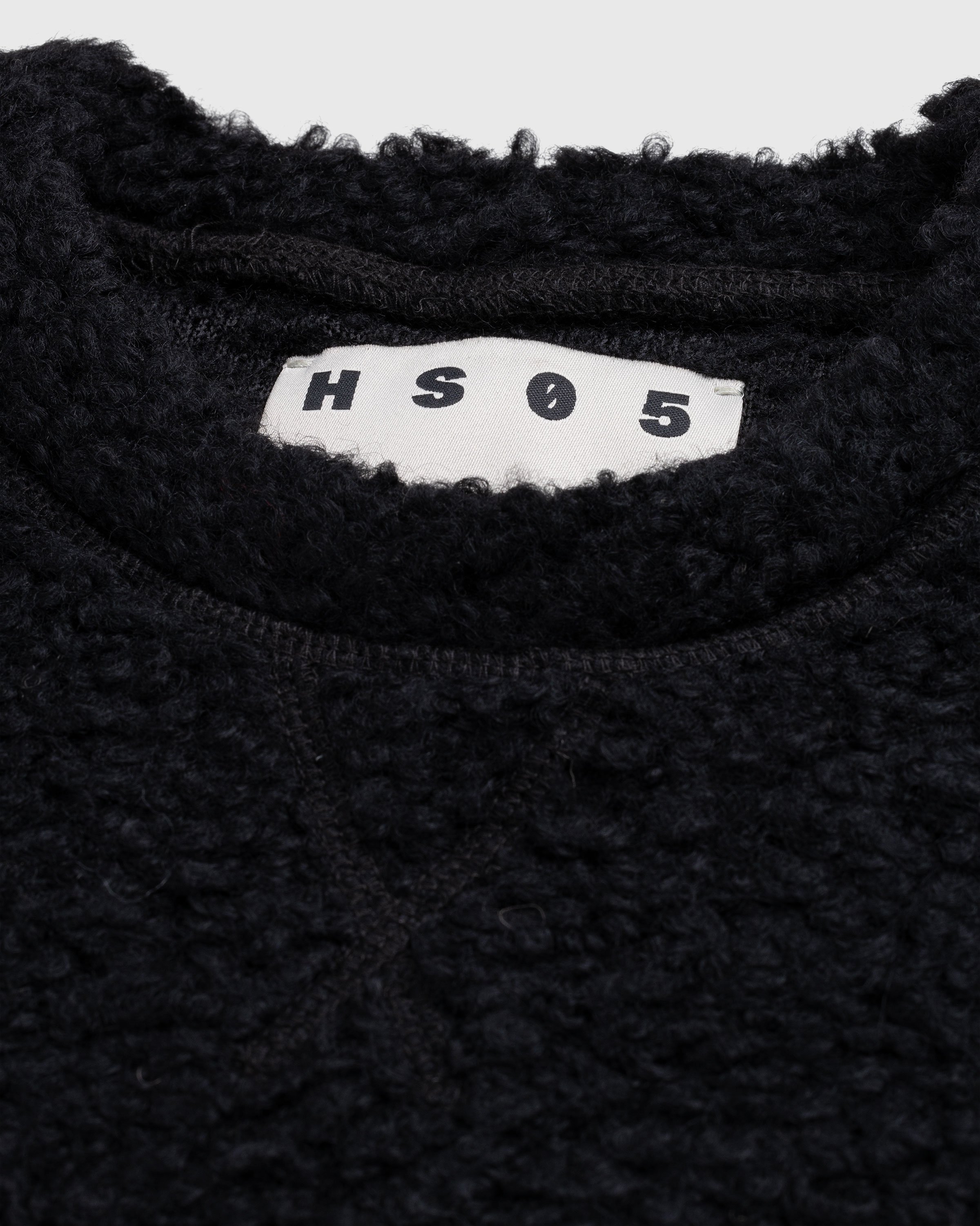 Highsnobiety HS05 - Wool Blend Inlaid Knit Crew Black - Clothing - Black - Image 6