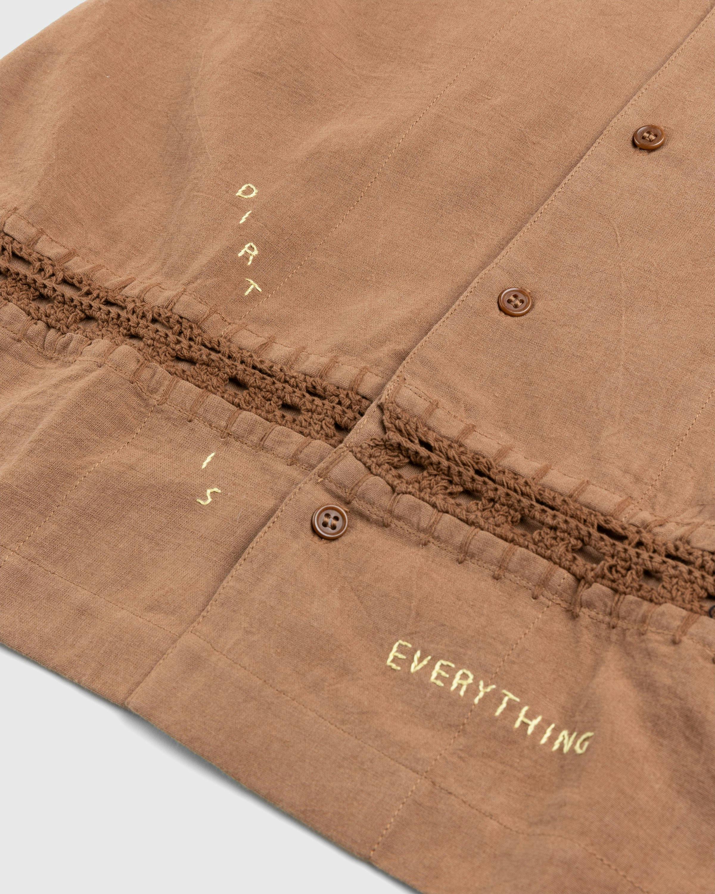 Story mfg. - Greetings Shirt Brown Ground Hugger - Clothing - Brown - Image 8