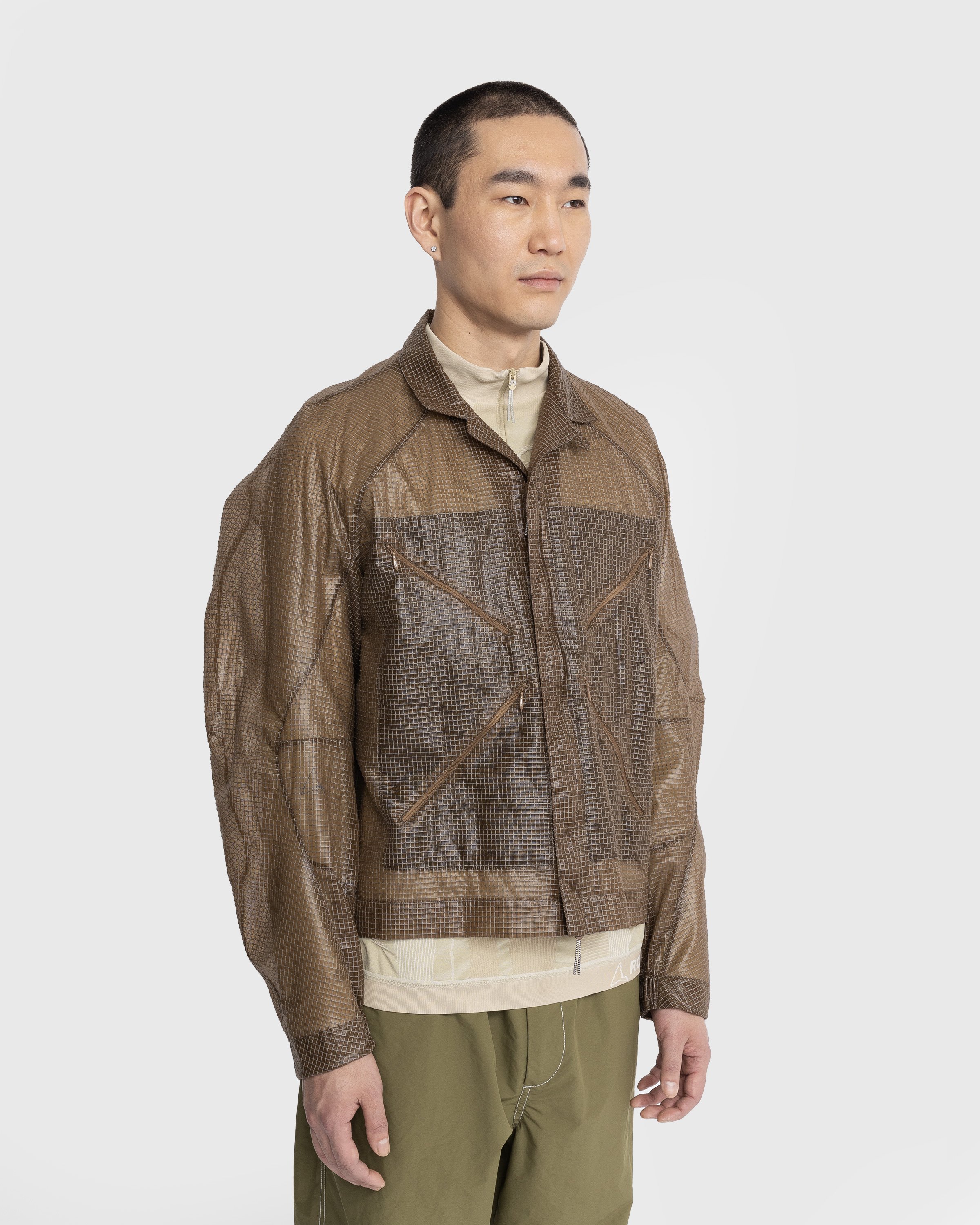 ROA - Camp Collar Shirt Jacket Brown - Clothing - Brown - Image 4