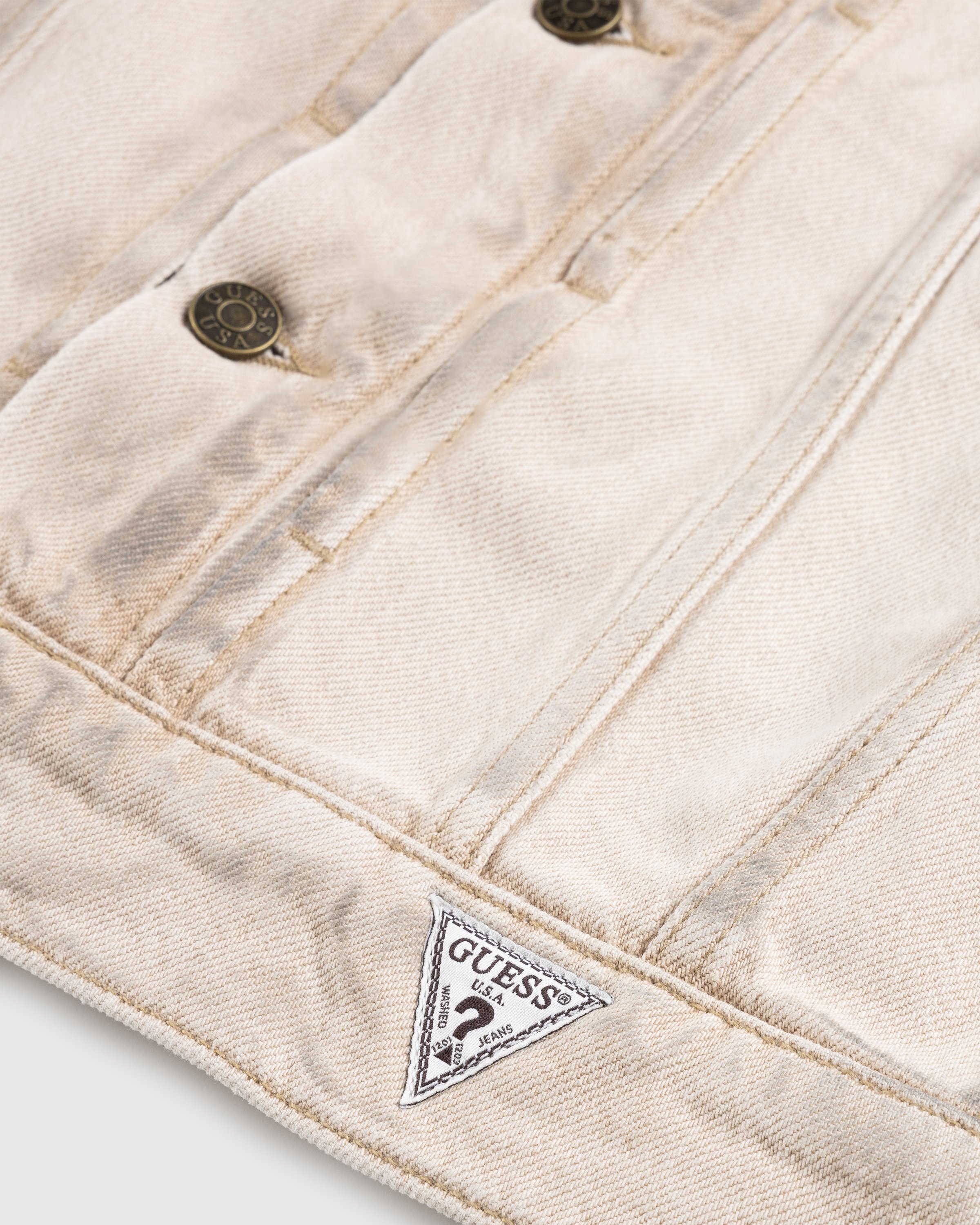 Guess USA - Vintage Denim Jacket Beige - Clothing - Beige - Image 6