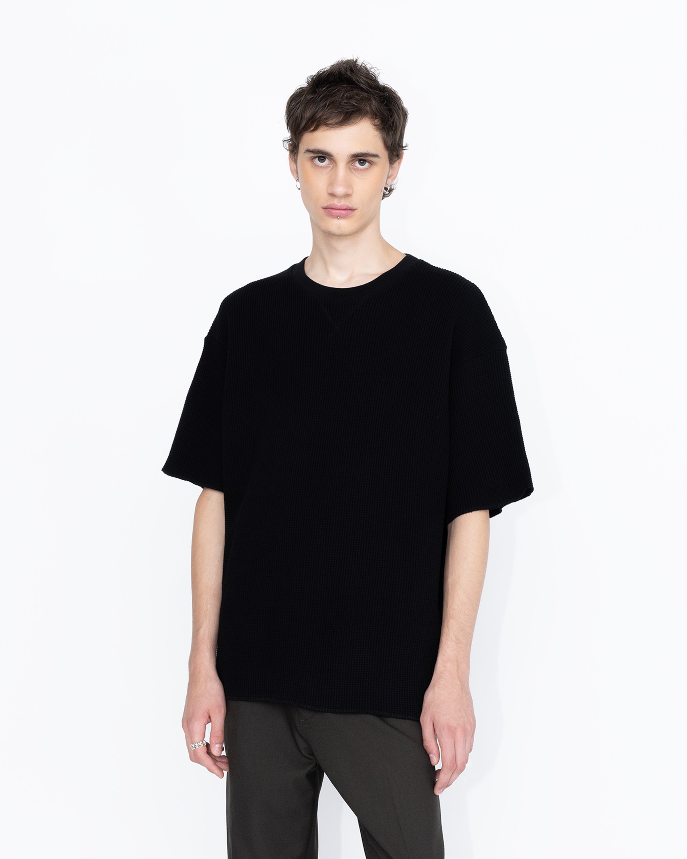 Highsnobiety HS05 - Thermal Short Sleeve Black - Clothing - Black - Image 3