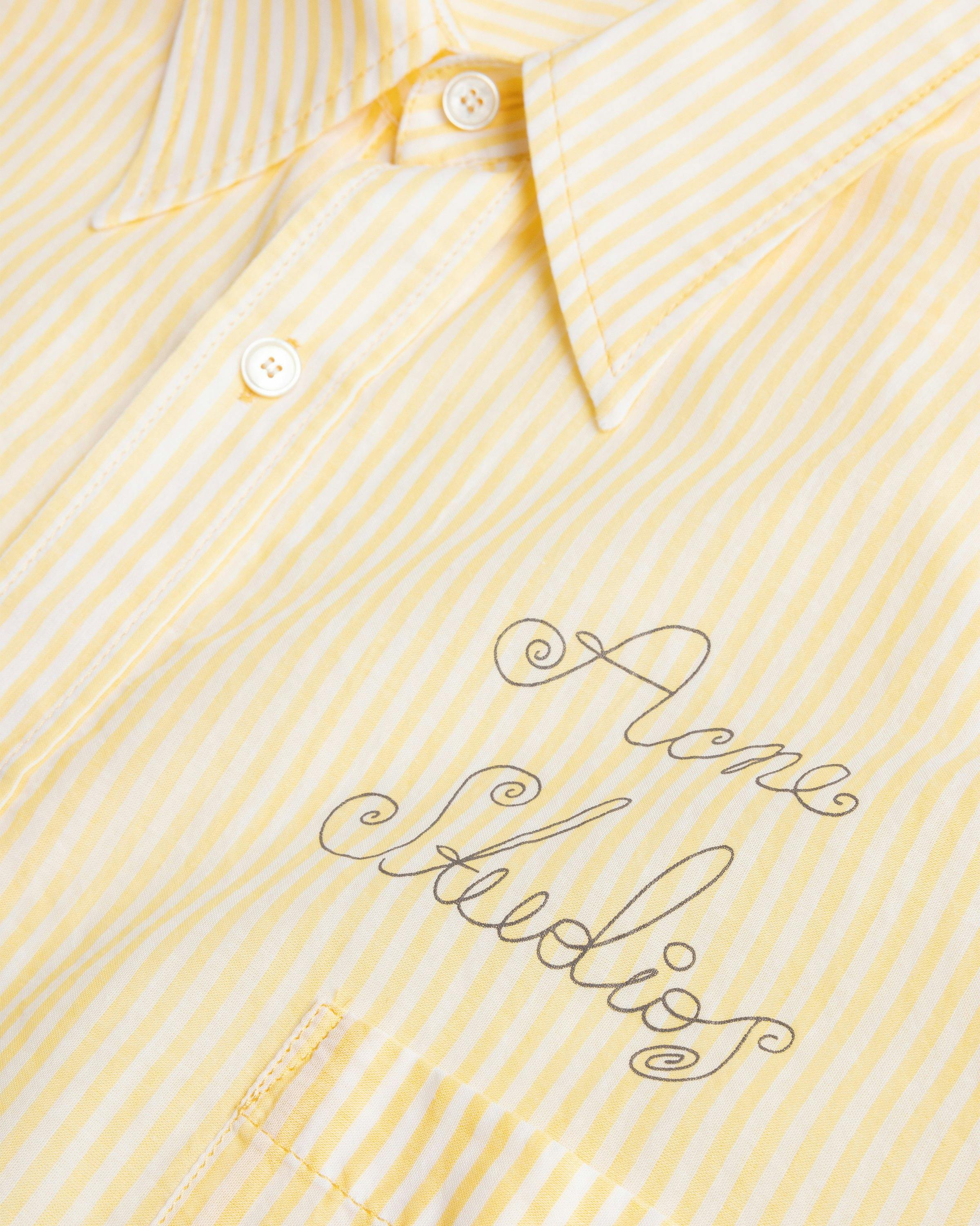 Acne Studios - Short Sleeve Button-Up Shirt Yellow - Clothing - Yellow - Image 6