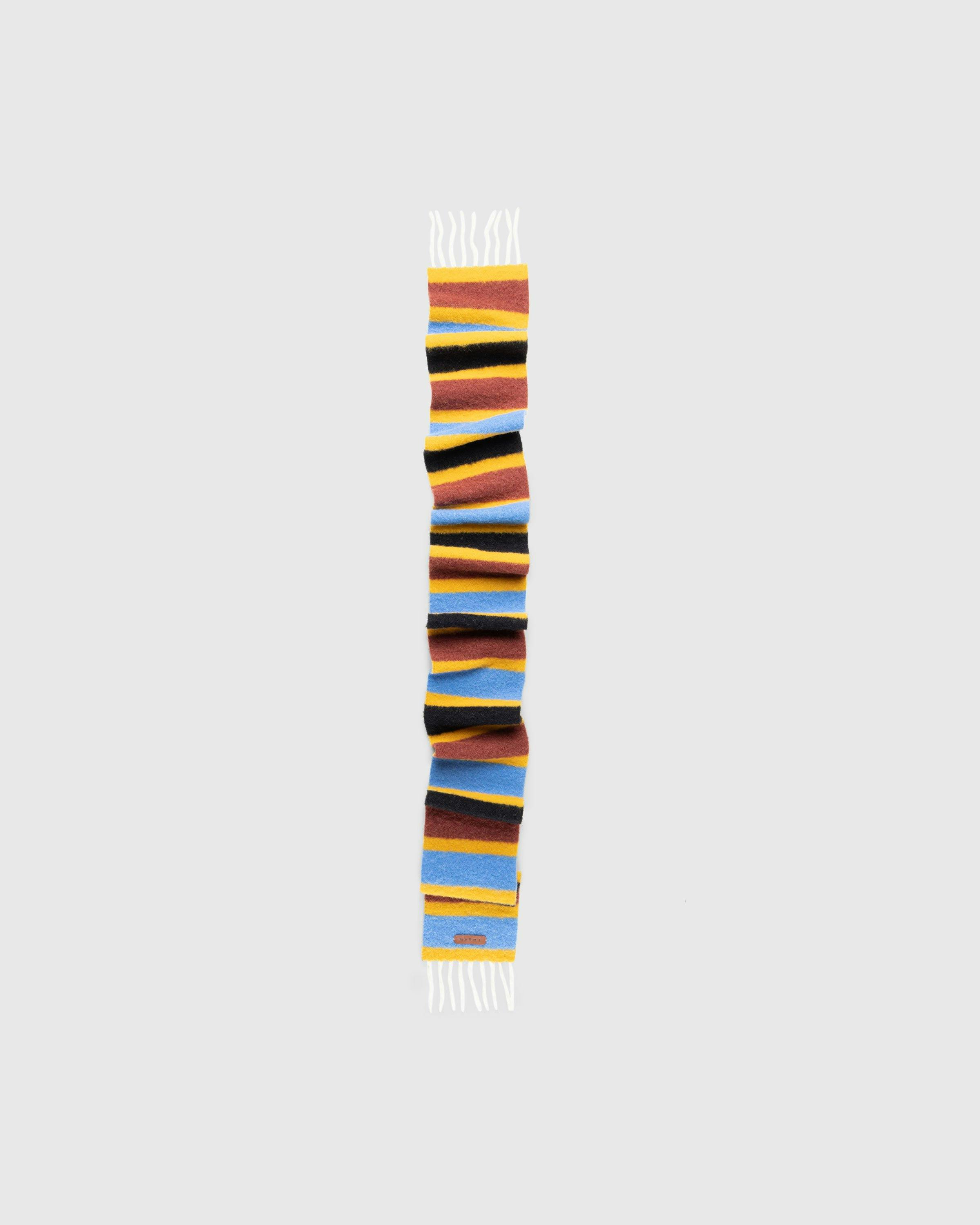 Marni - Striped Alpaca Scarf Multi - Accessories - Multi - Image 1