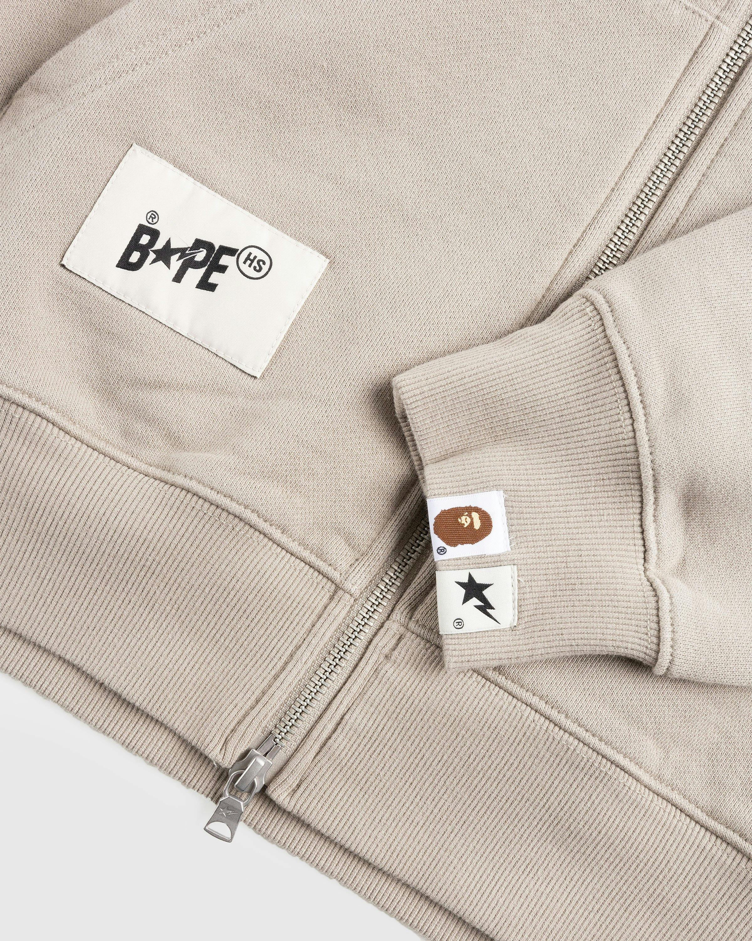 BAPE x Highsnobiety - Heavy Washed Zip Hoodie Beige - Clothing - Beige - Image 6