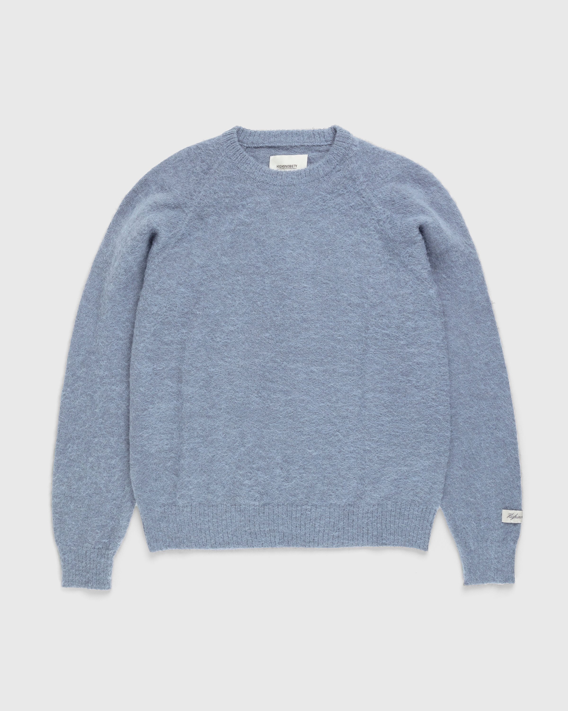 Highsnobiety - Alpaca Raglan Sweater Blue - Clothing - Blue - Image 1