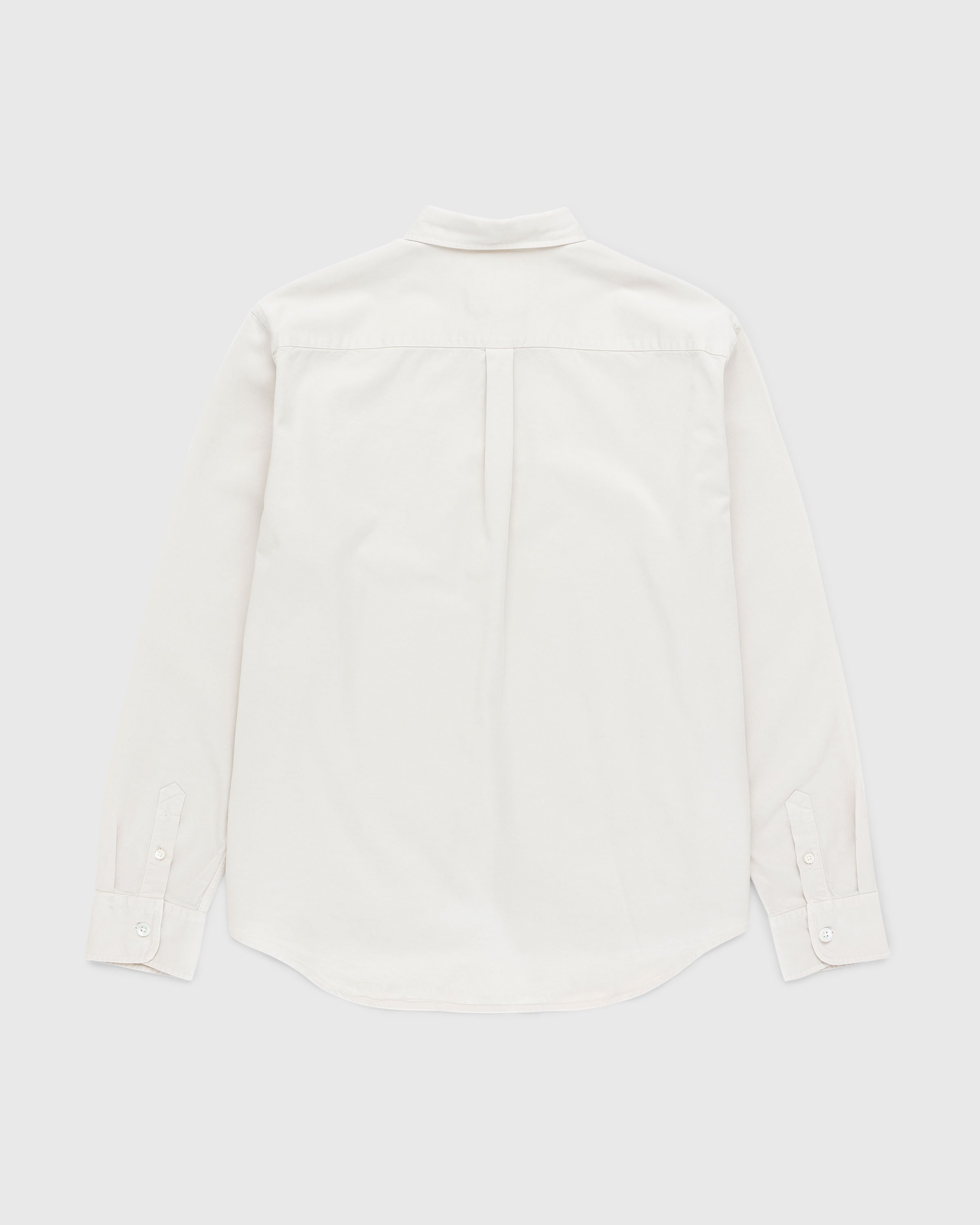 Highsnobiety HS05 - Garment-Dyed Peach Long-Sleeve Shirt Grey - Clothing - Grey - Image 2
