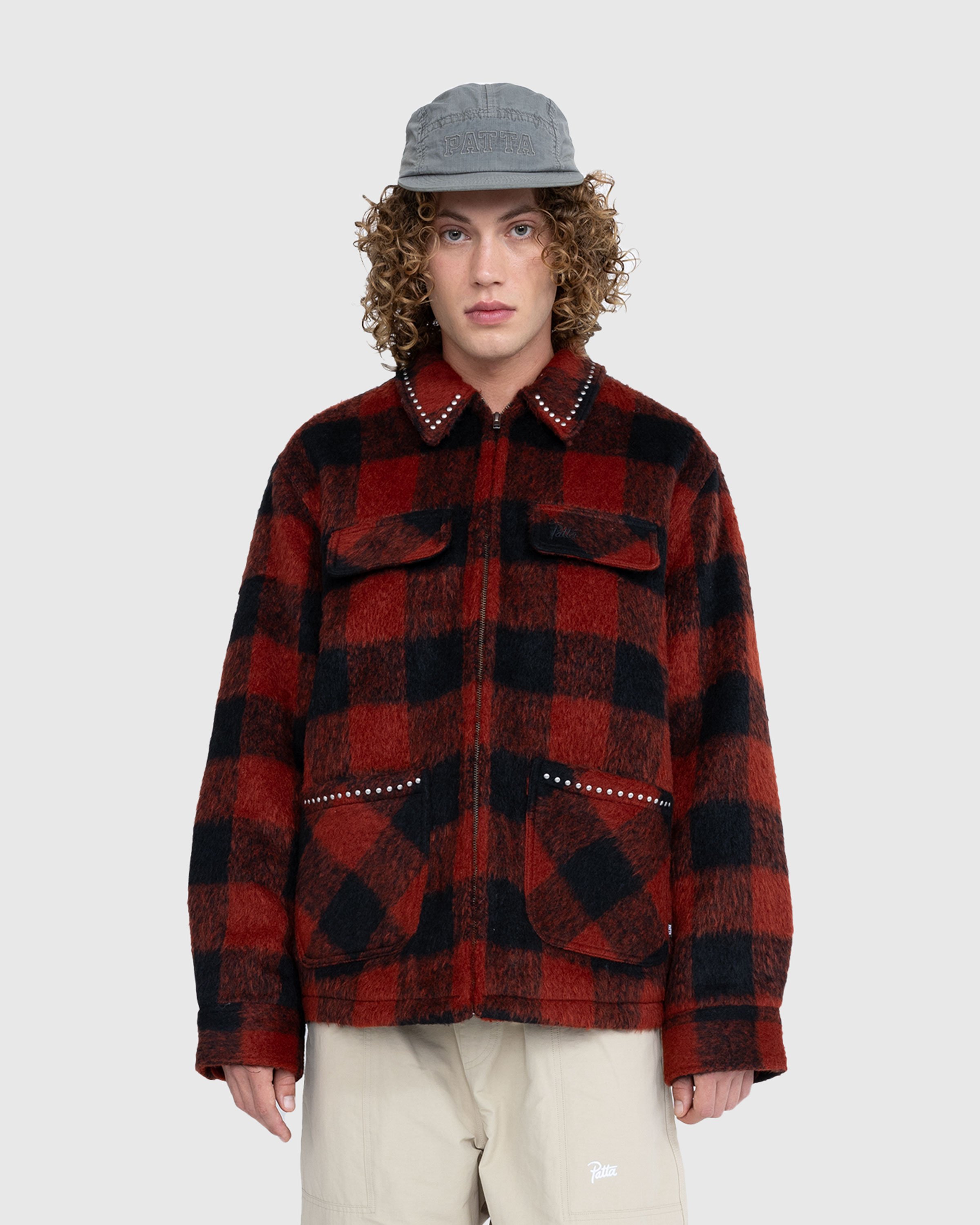 Patta - CHECK CAR COAT Red - Clothing - Red - Image 2