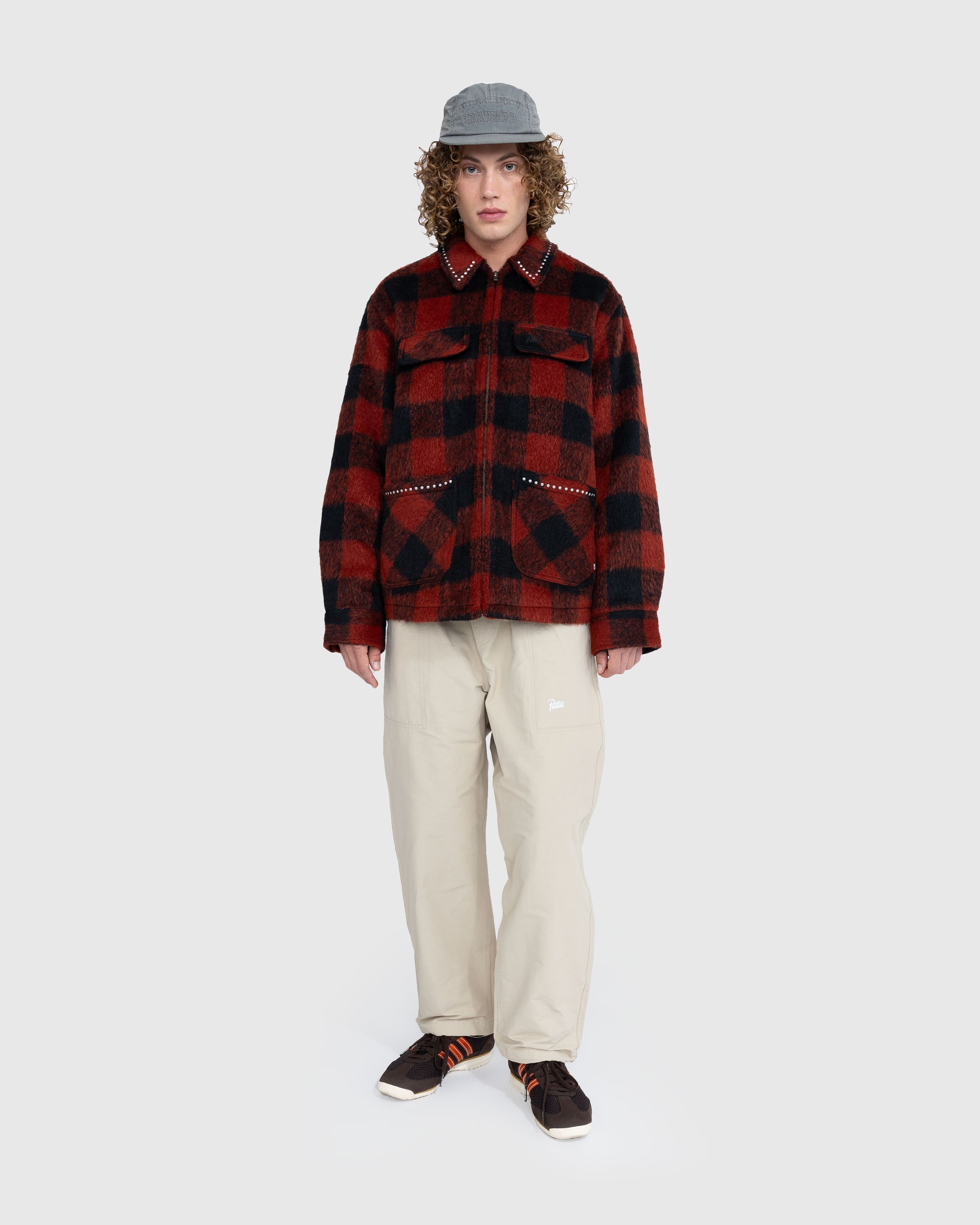 Patta - CHECK CAR COAT Red - Clothing - Red - Image 3