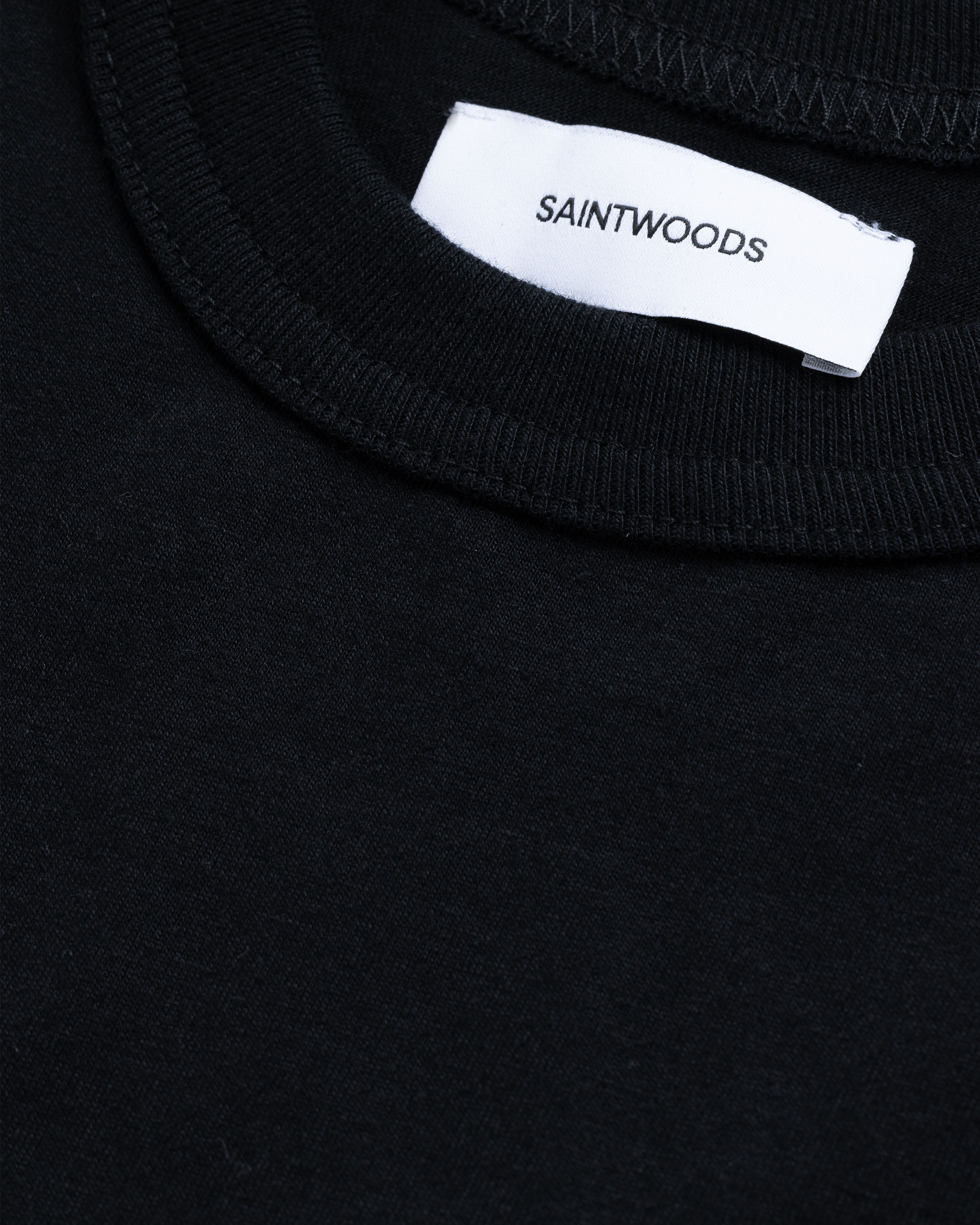 Saintwoods - Yellow Snow Tee Black - Clothing - Black - Image 6