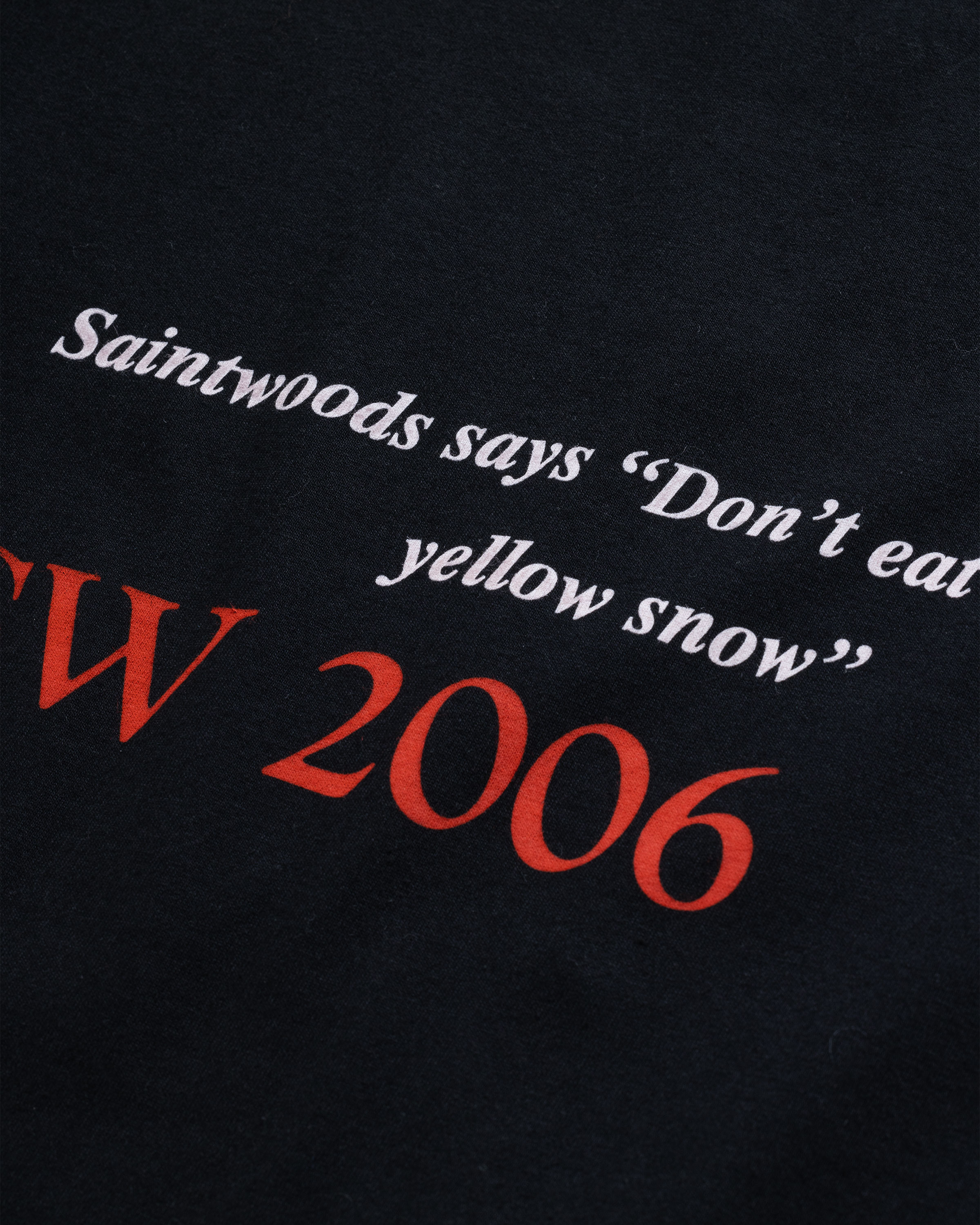Saintwoods - Yellow Snow Tee Black - Clothing - Black - Image 7