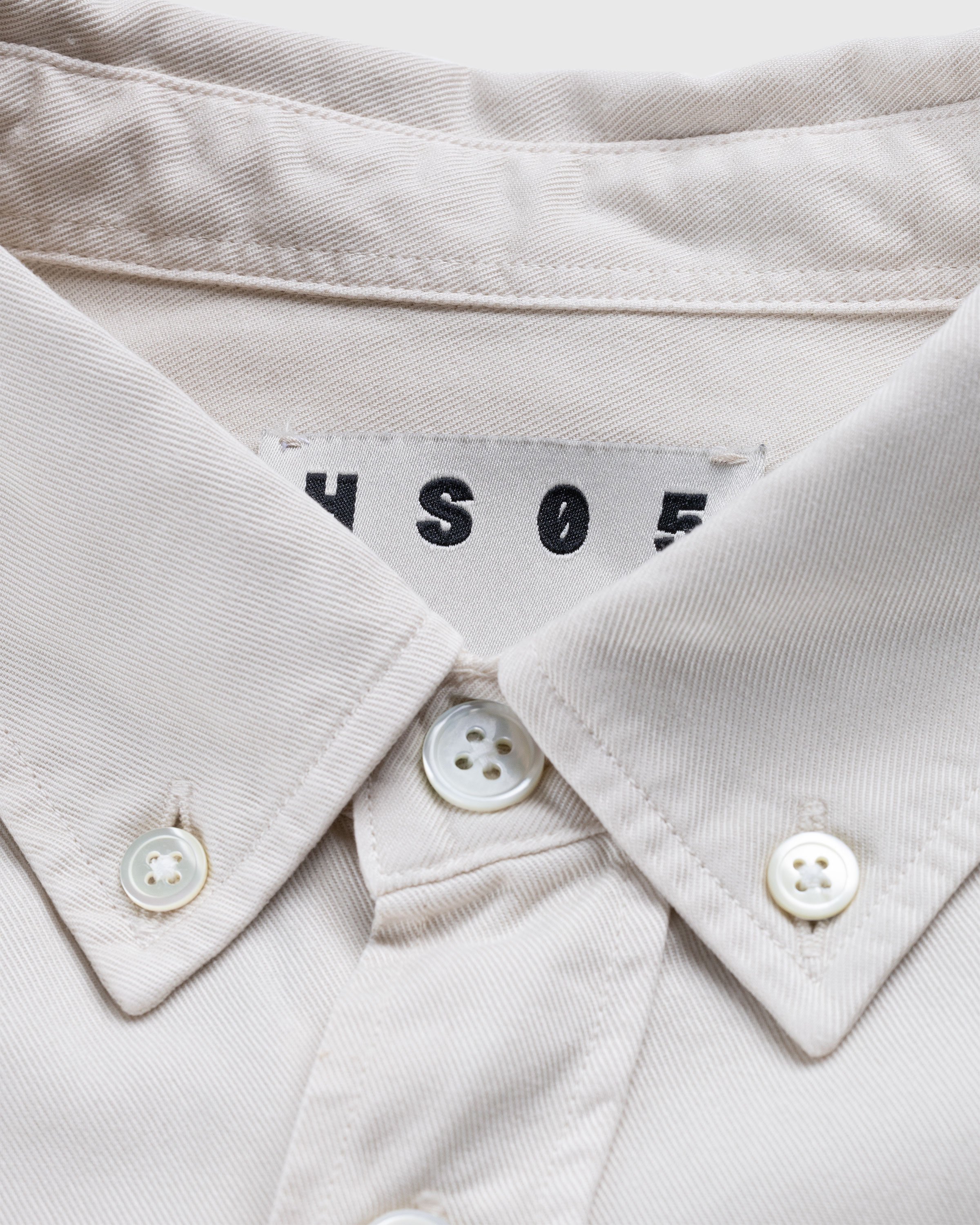 Highsnobiety HS05 - Garment-Dyed Peach Long-Sleeve Shirt Grey - Clothing - Grey - Image 6