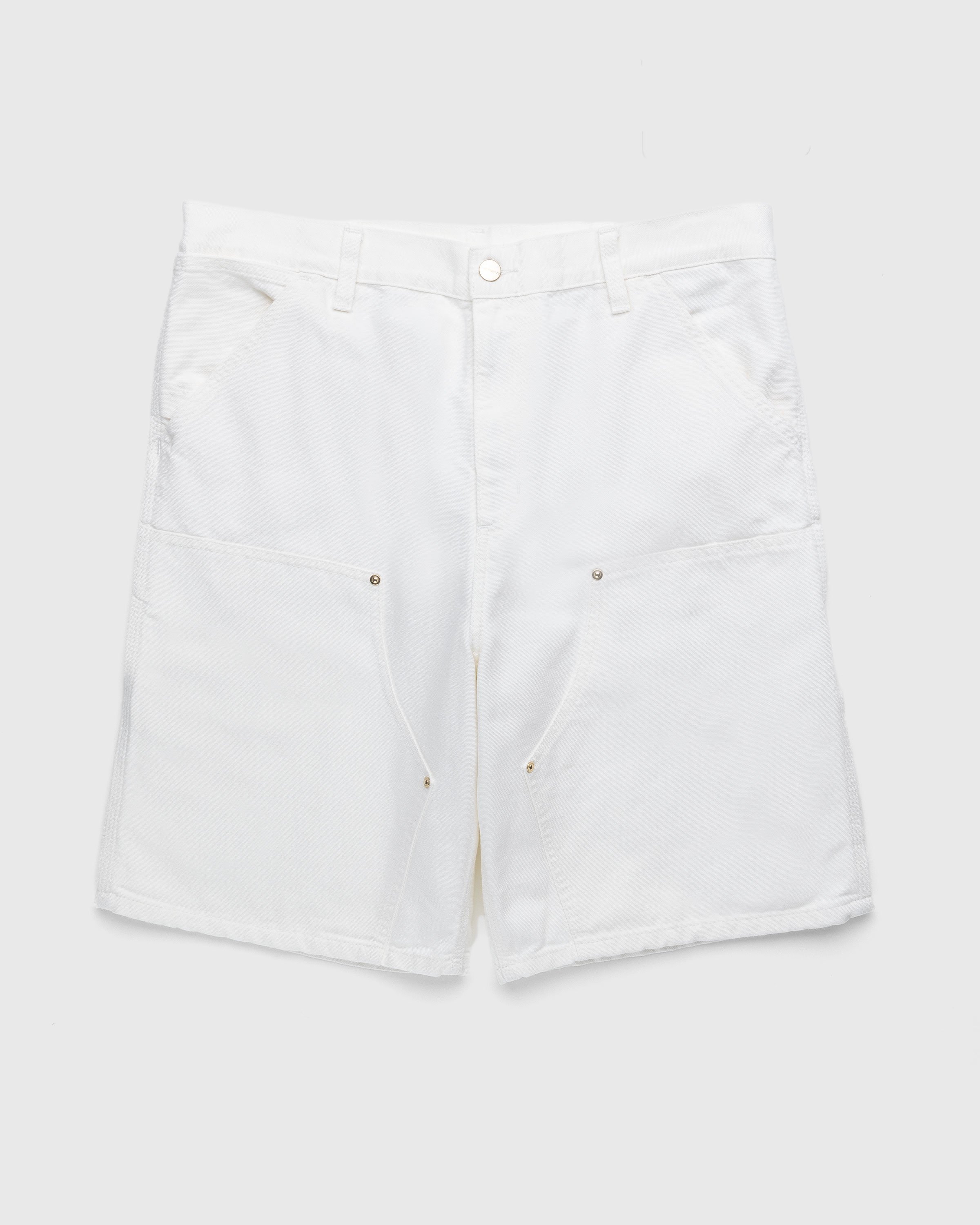 Carhartt WIP - Double Knee Short White - Clothing - Beige - Image 1