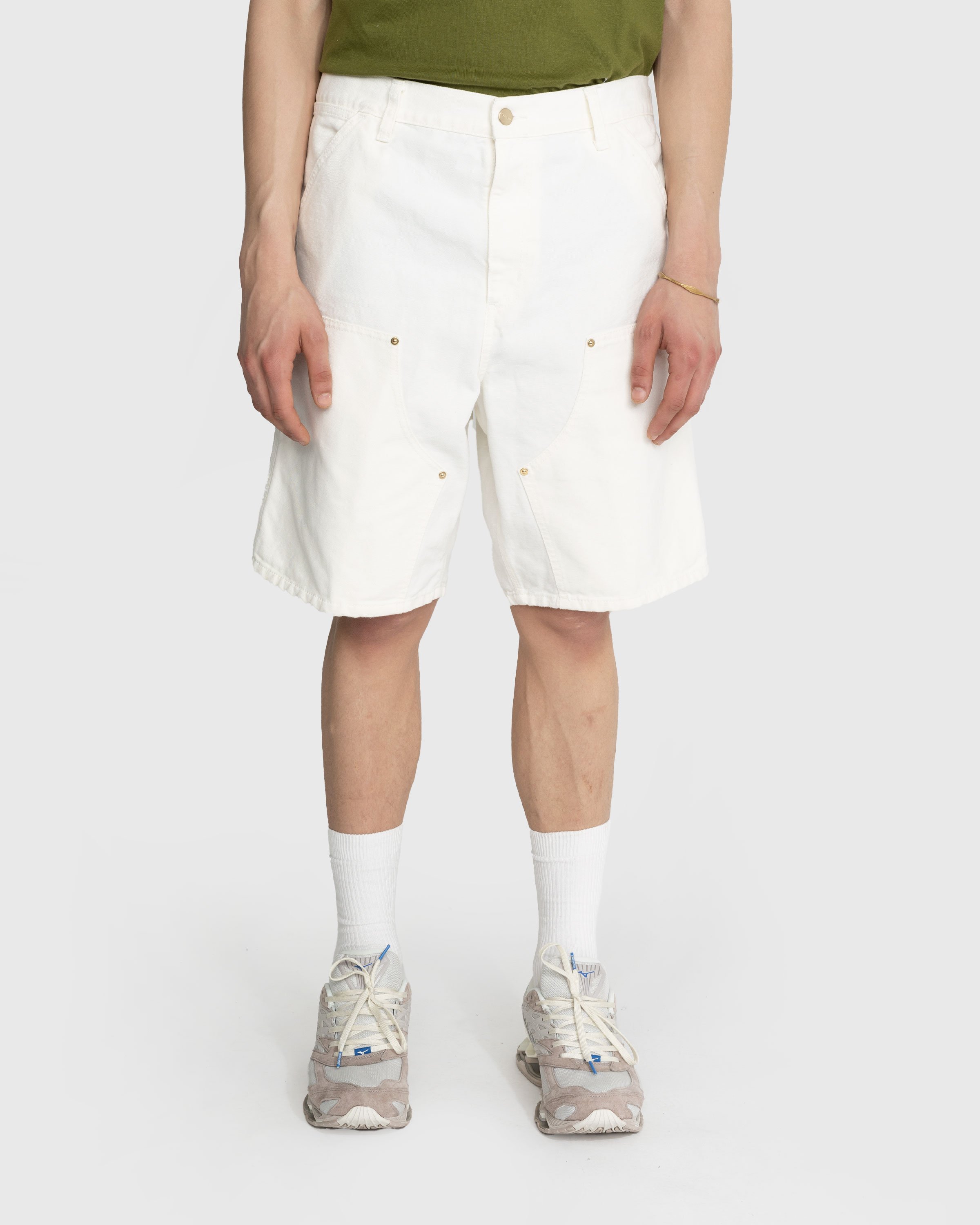 Carhartt WIP - Double Knee Short White - Clothing - Beige - Image 2