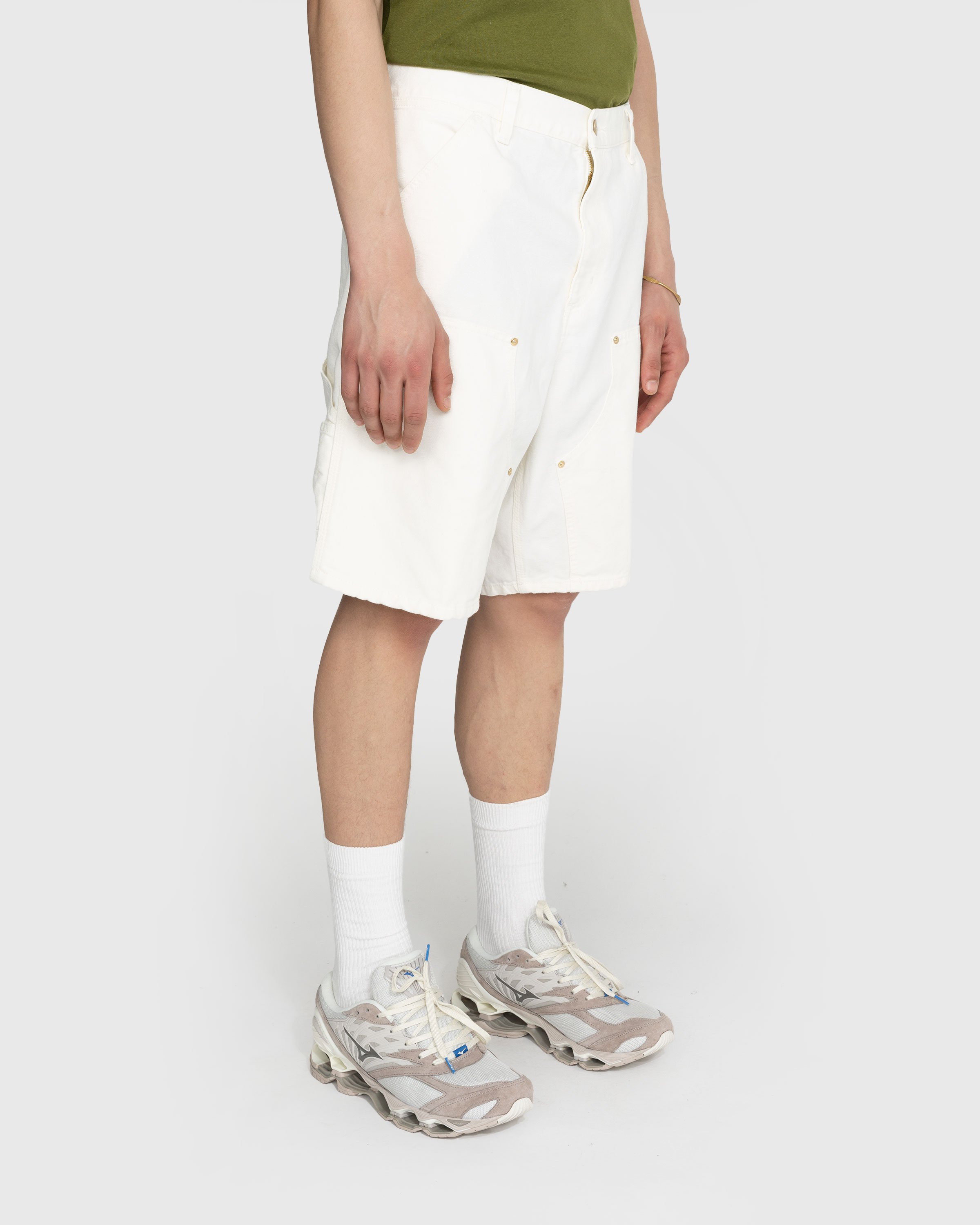 Carhartt WIP - Double Knee Short White - Clothing - Beige - Image 4