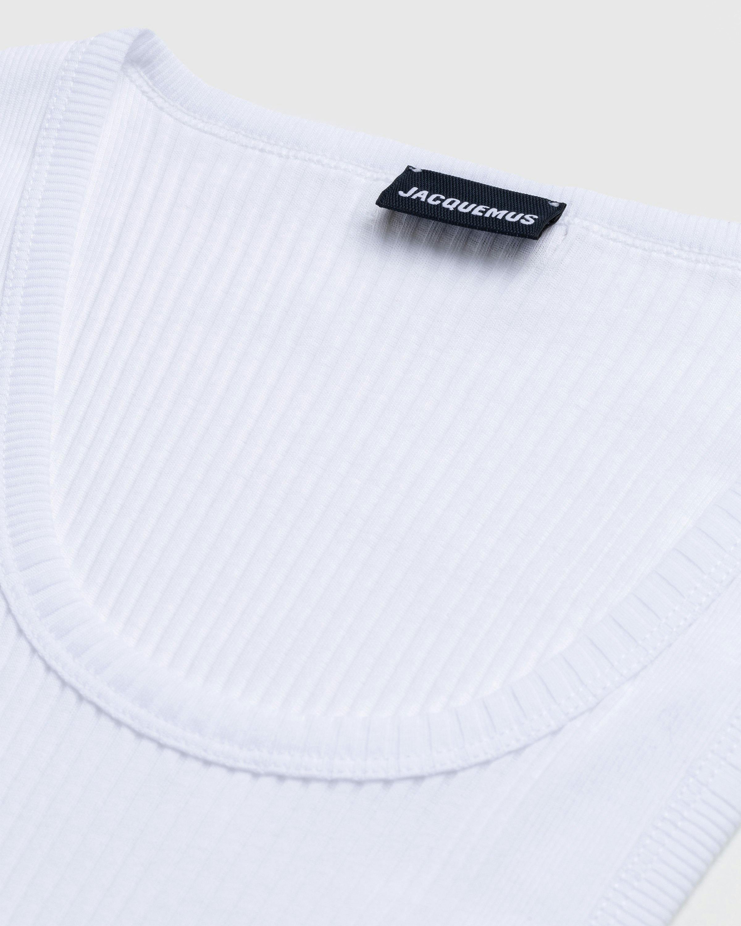 JACQUEMUS - Le Débardeur Caraco White - Clothing - White - Image 5