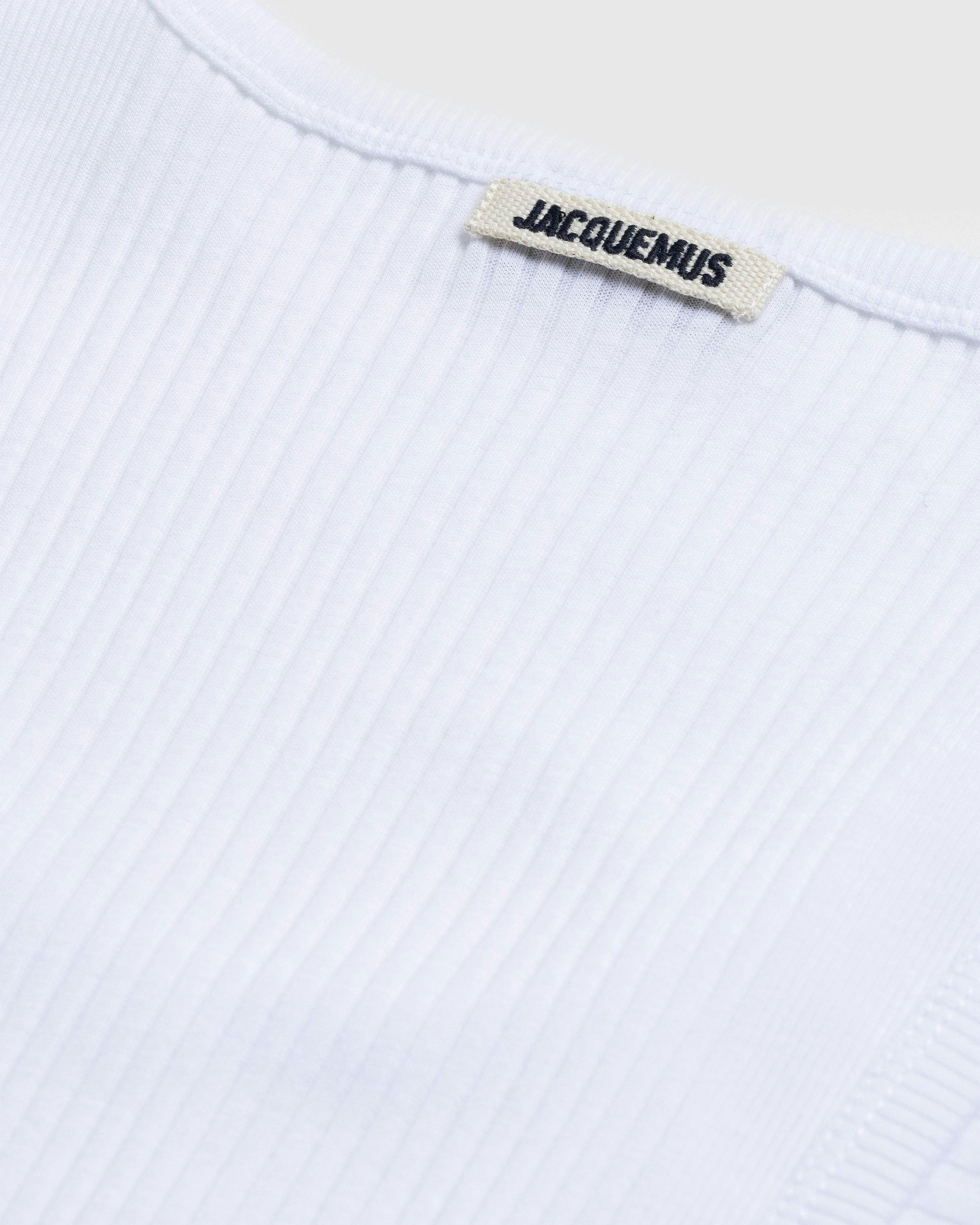 JACQUEMUS - Le Débardeur Caraco White - Clothing - White - Image 6