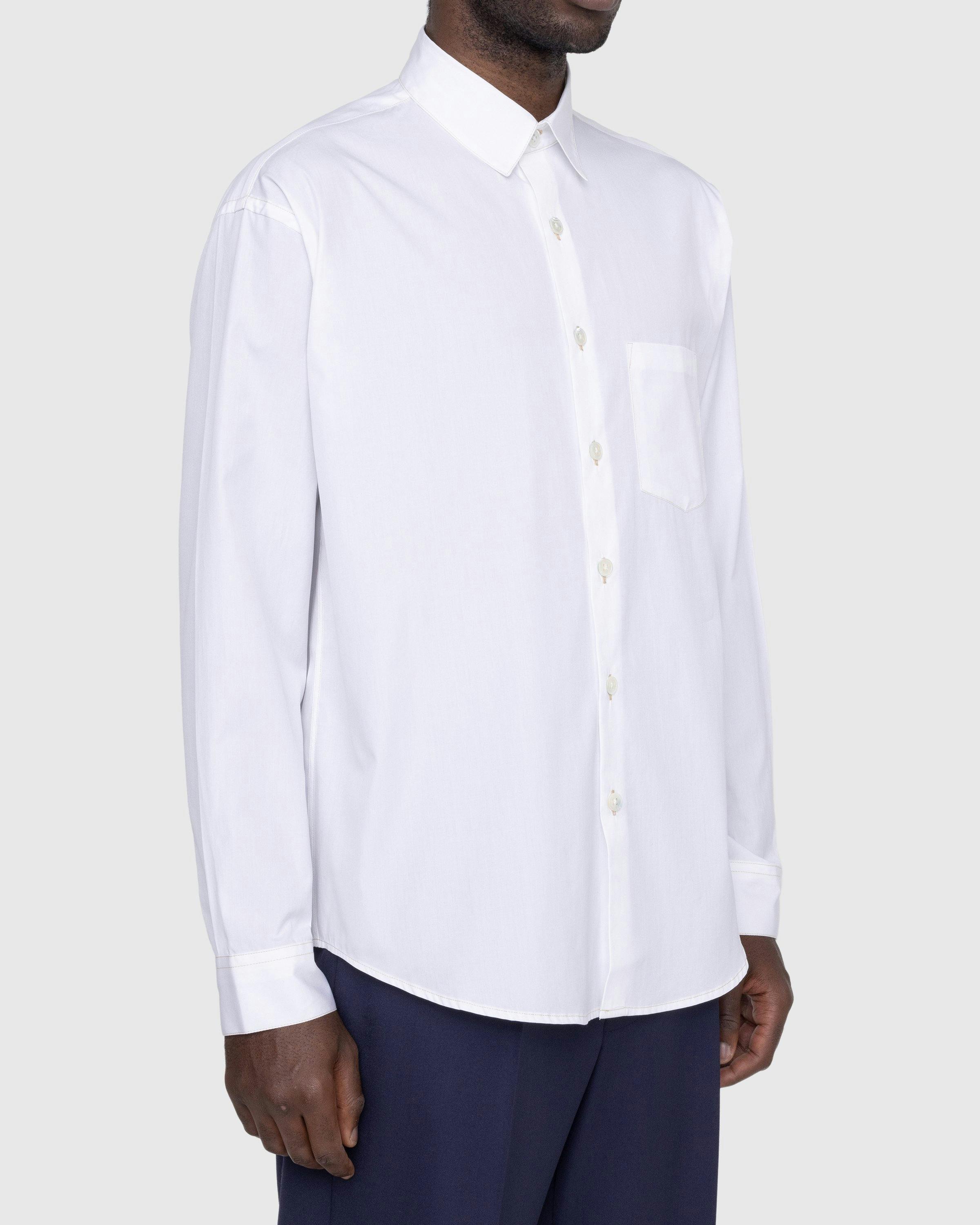 Highsnobiety - Solid Poplin LS Shirt - Clothing - White - Image 3