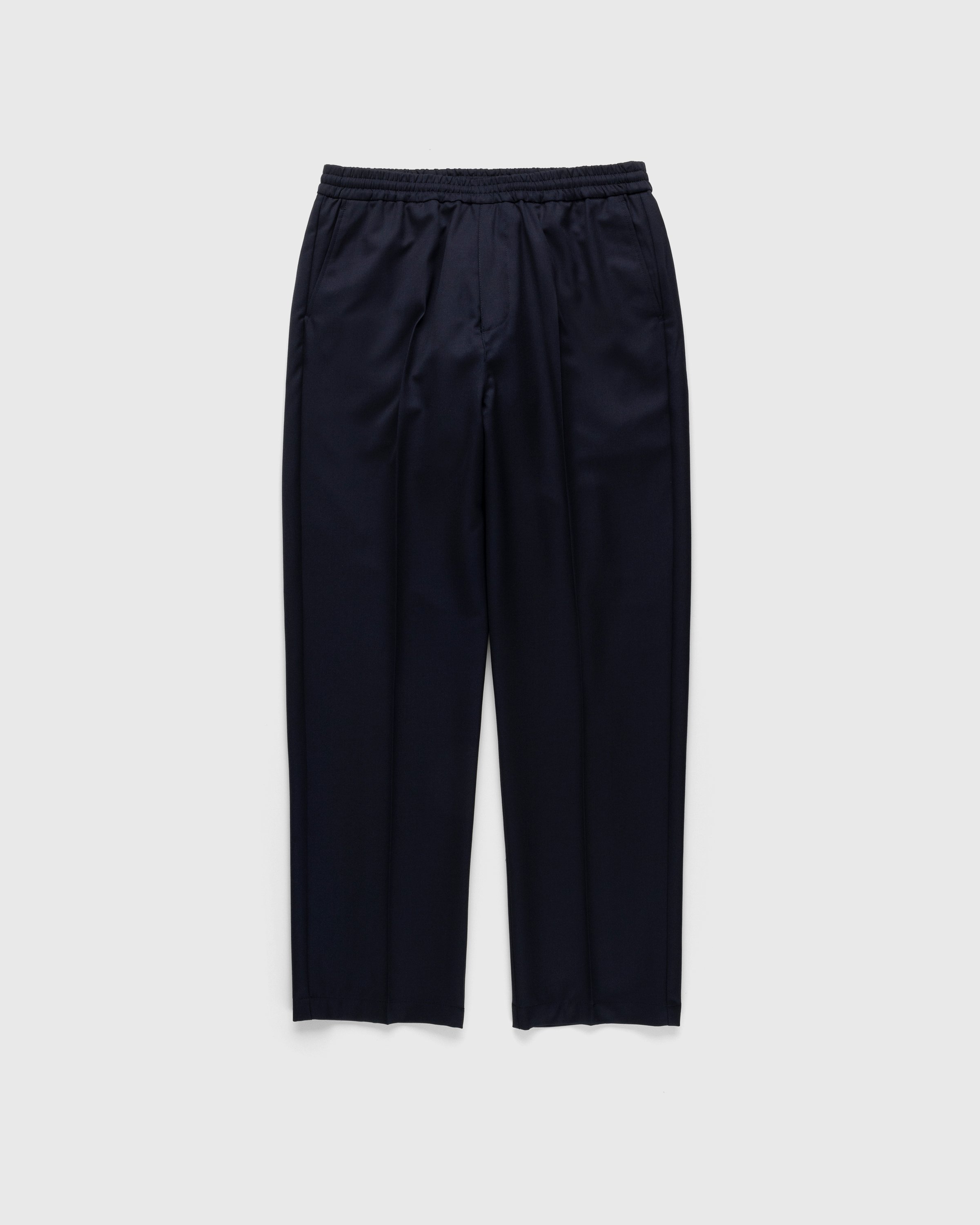 Highsnobiety - Wool Blend Elastic Pants Navy - Clothing - Blue - Image 1