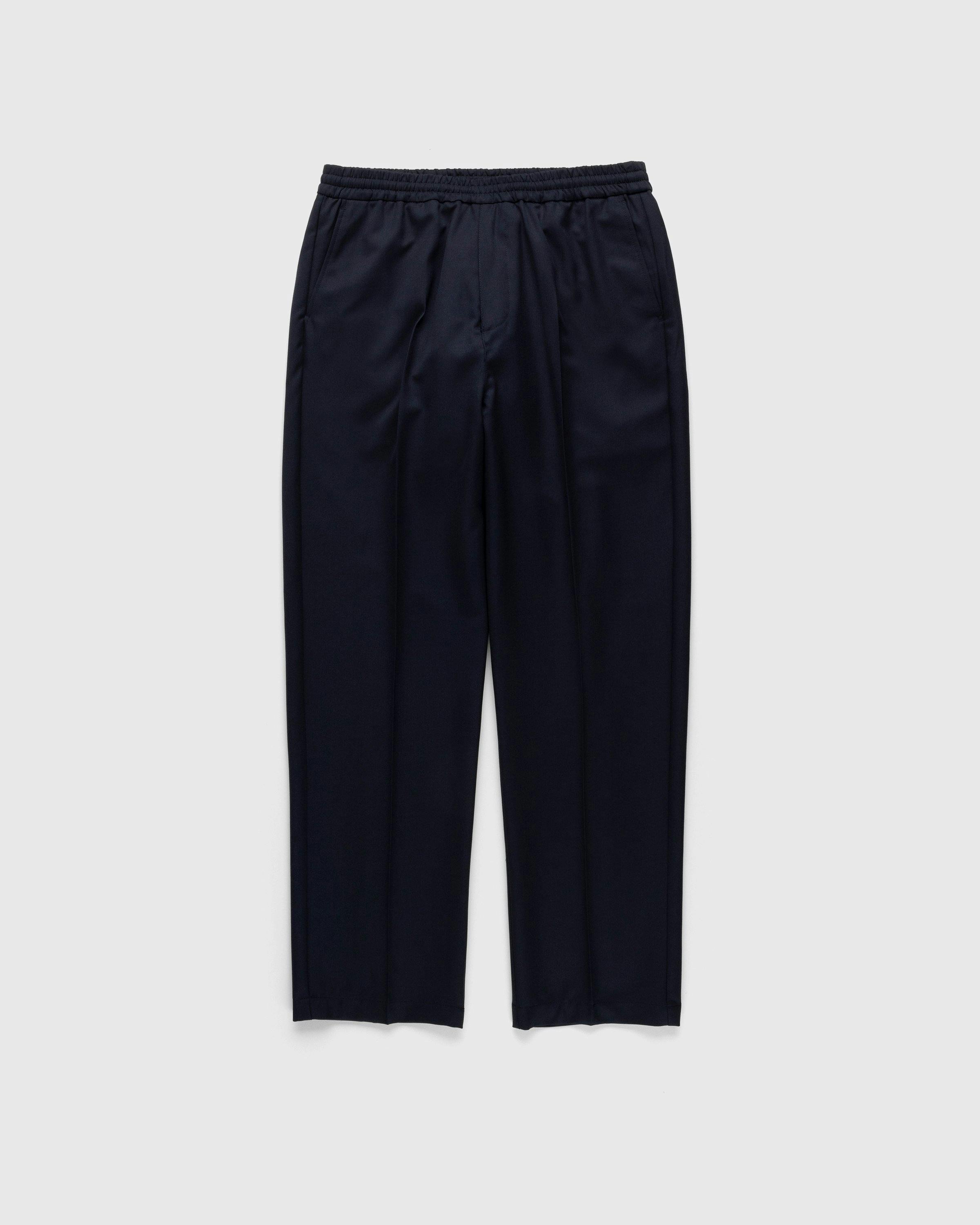 Highsnobiety - Wool Blend Elastic Pants Navy - Clothing - Blue - Image 1