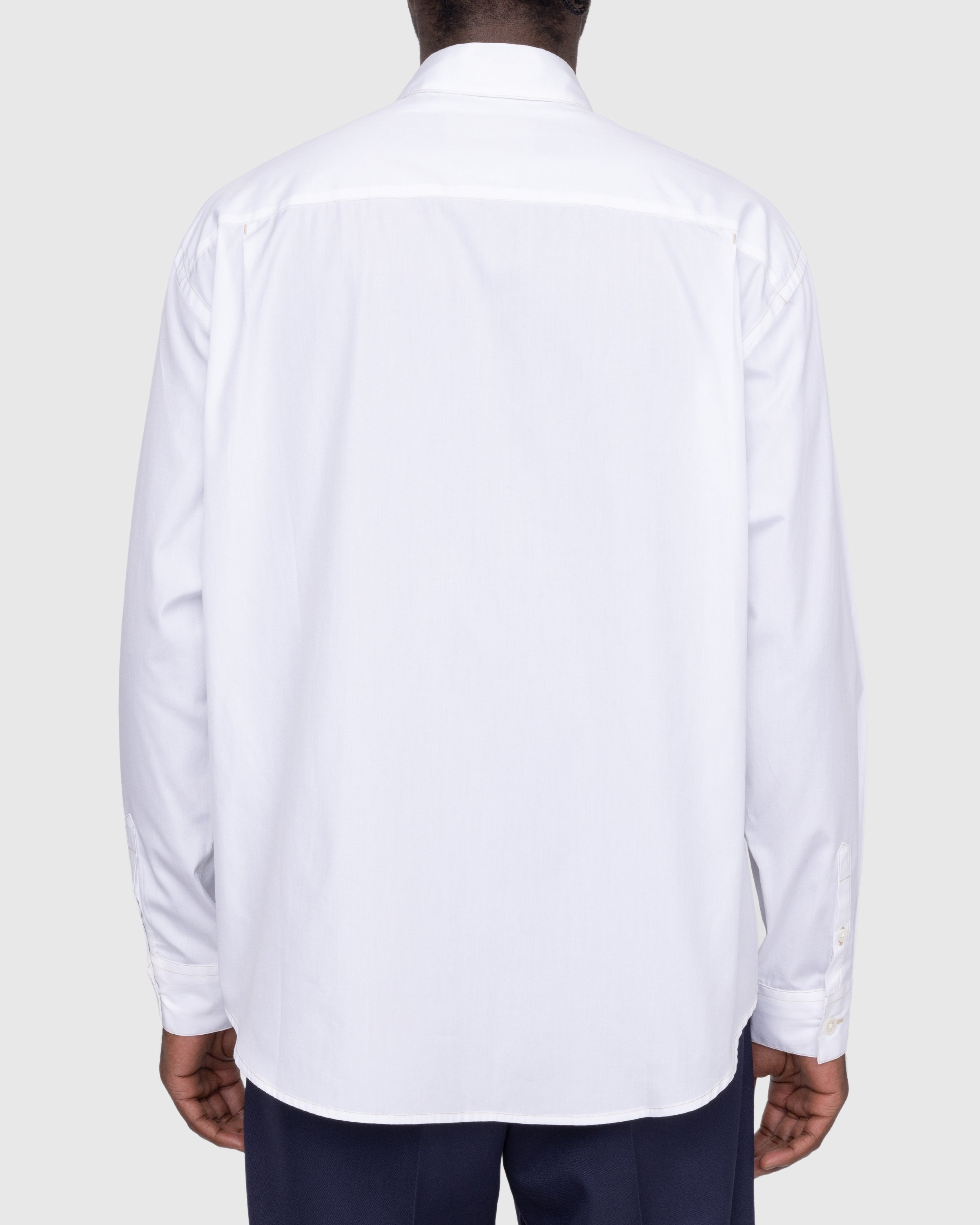 Highsnobiety - Solid Poplin LS Shirt - Clothing - White - Image 4