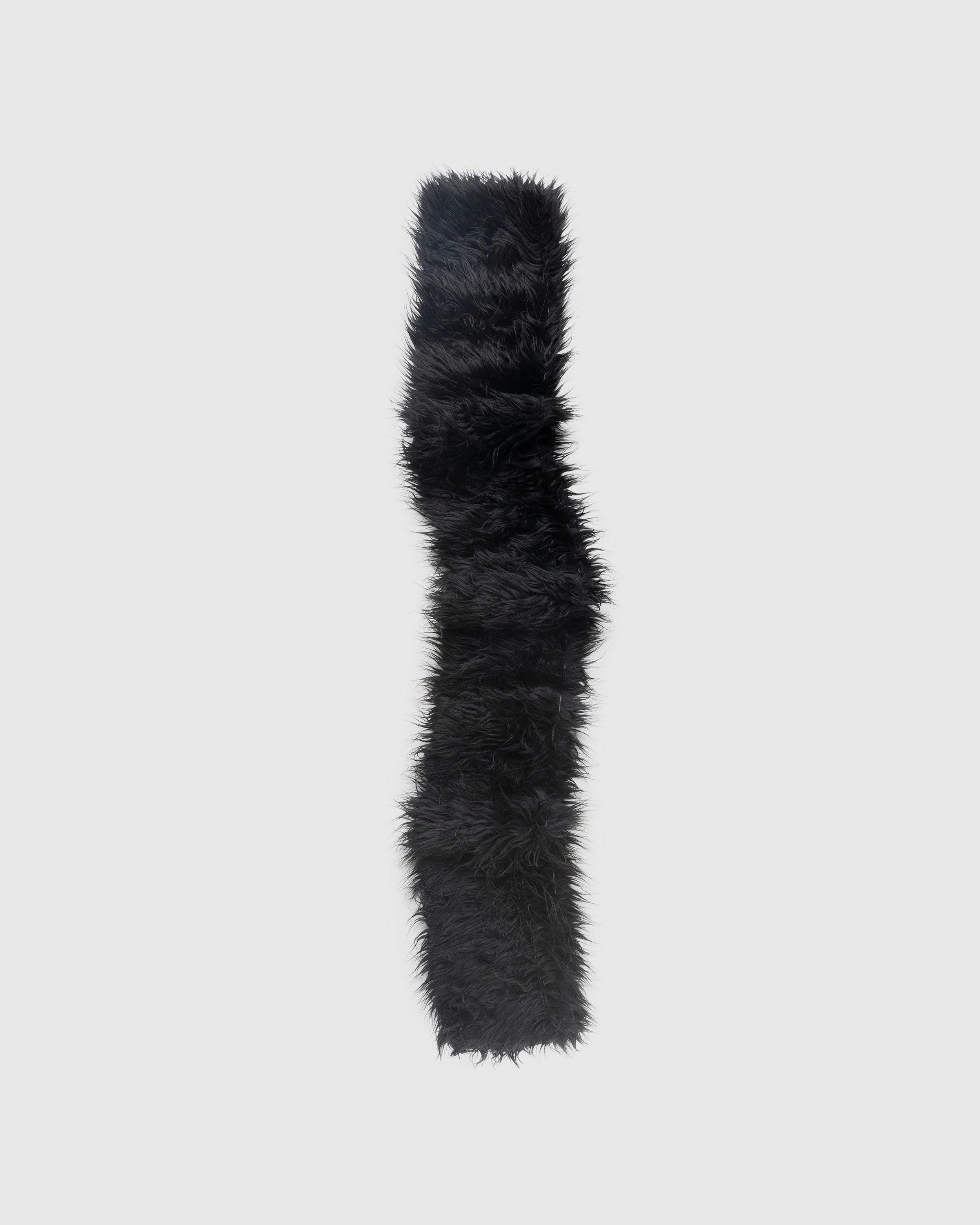 OUR LEGACY FROSS SCARF / BLACK FAKE FUR