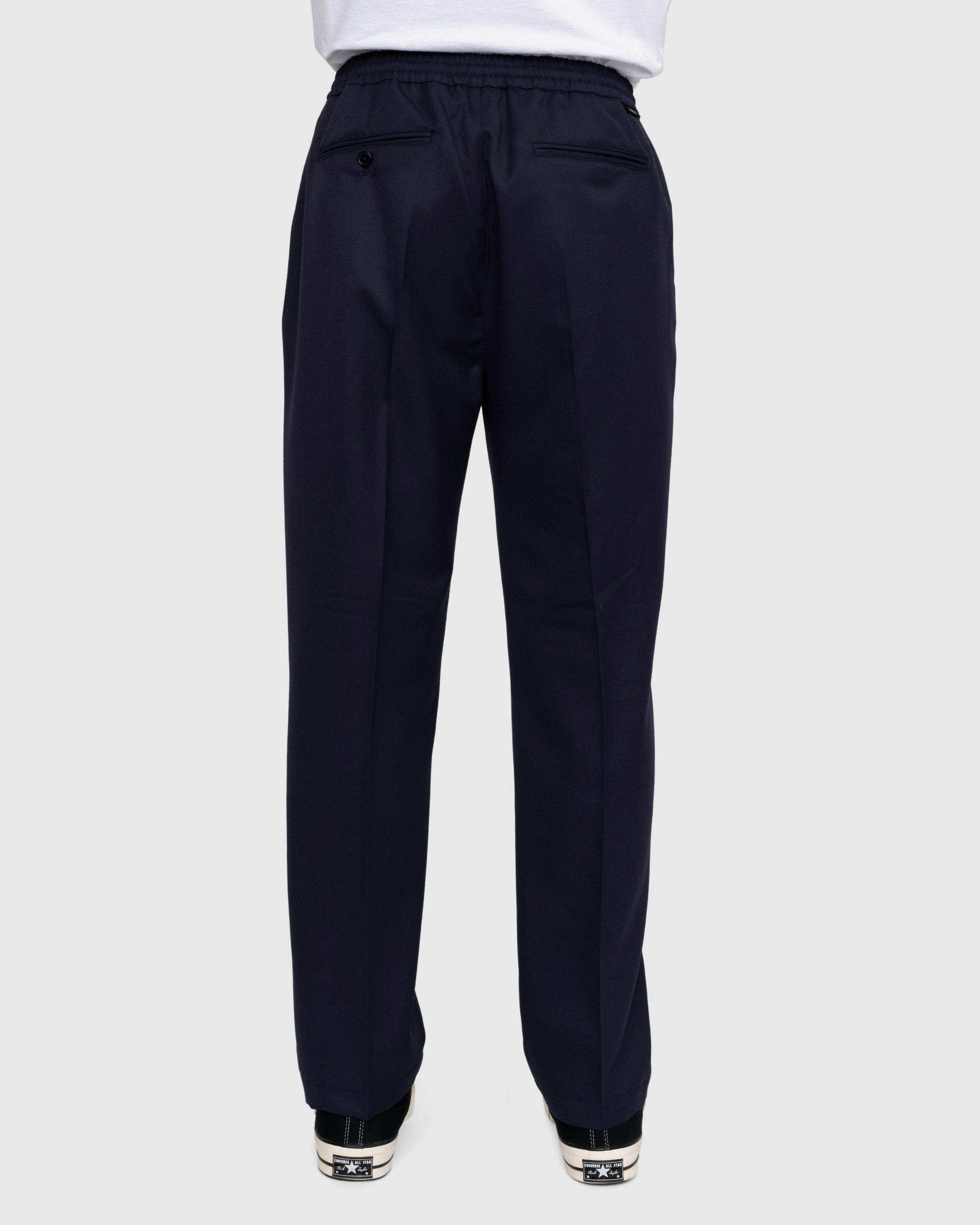 Highsnobiety - Wool Blend Elastic Pants Navy - Clothing - Blue - Image 4