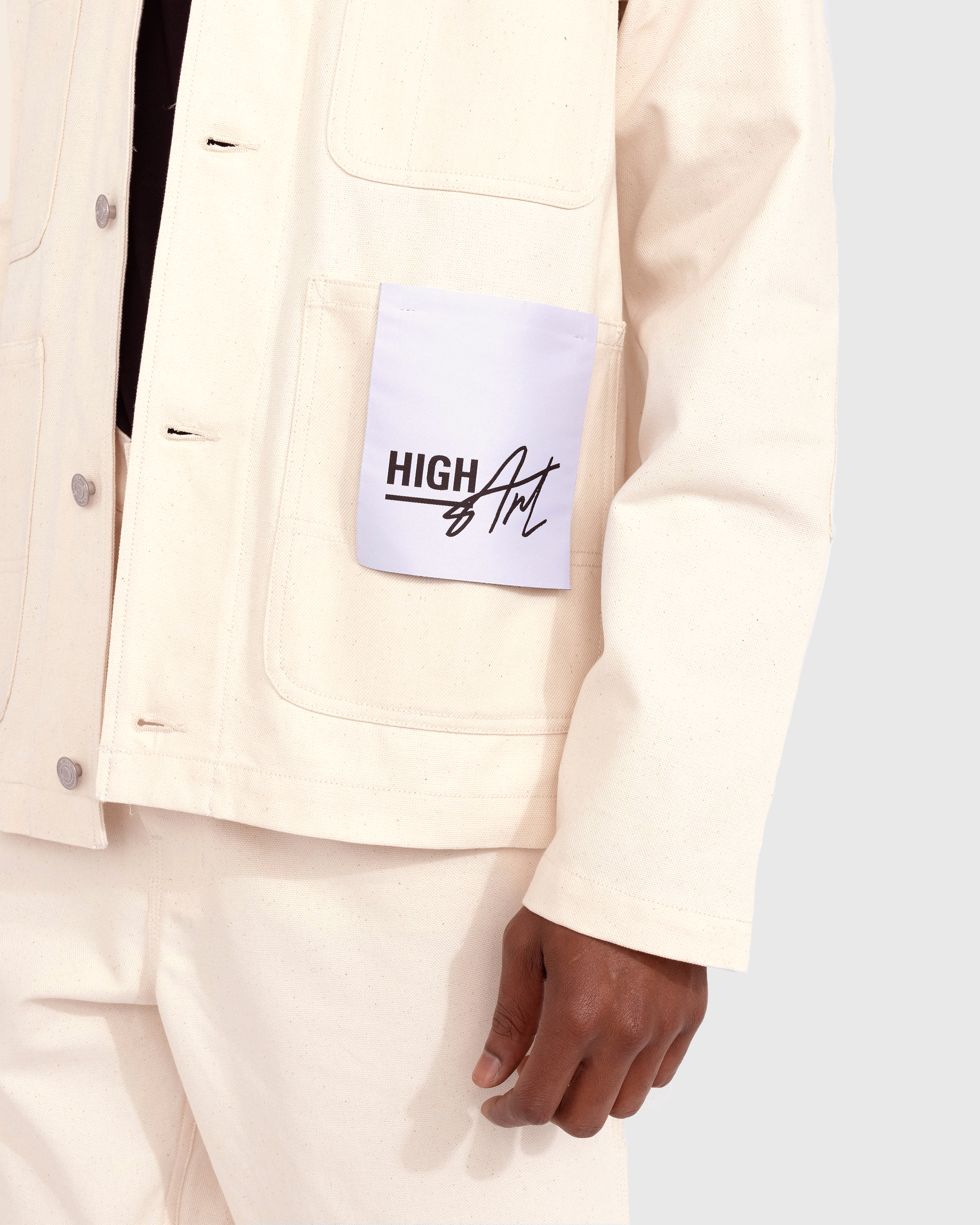 Highsnobiety - HIGHArt Mixed Panel Canvas Painter Jacket - Clothing - Beige - Image 4