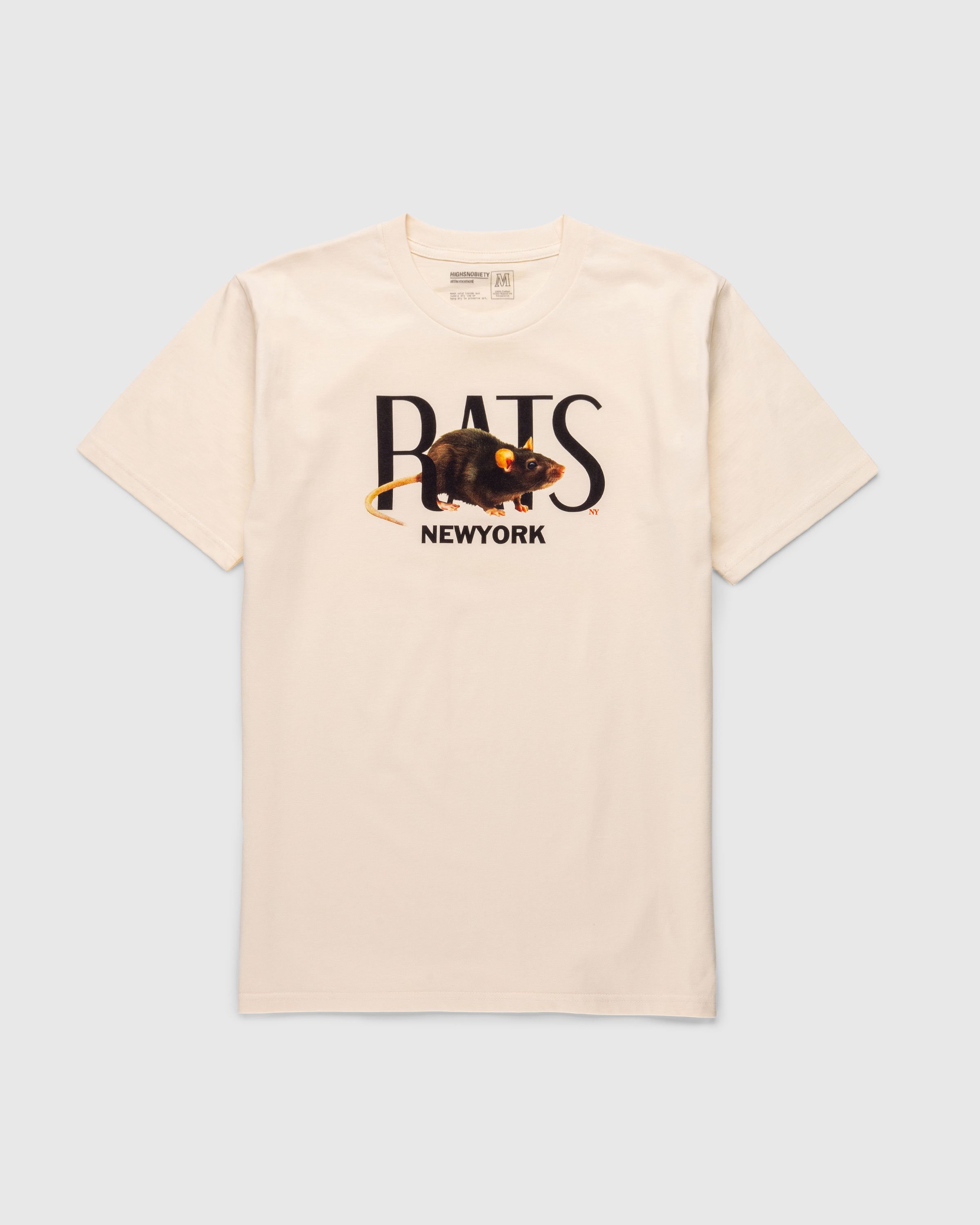 At The Moment x Highsnobiety - New York Rats T-Shirt - Clothing - Beige - Image 1