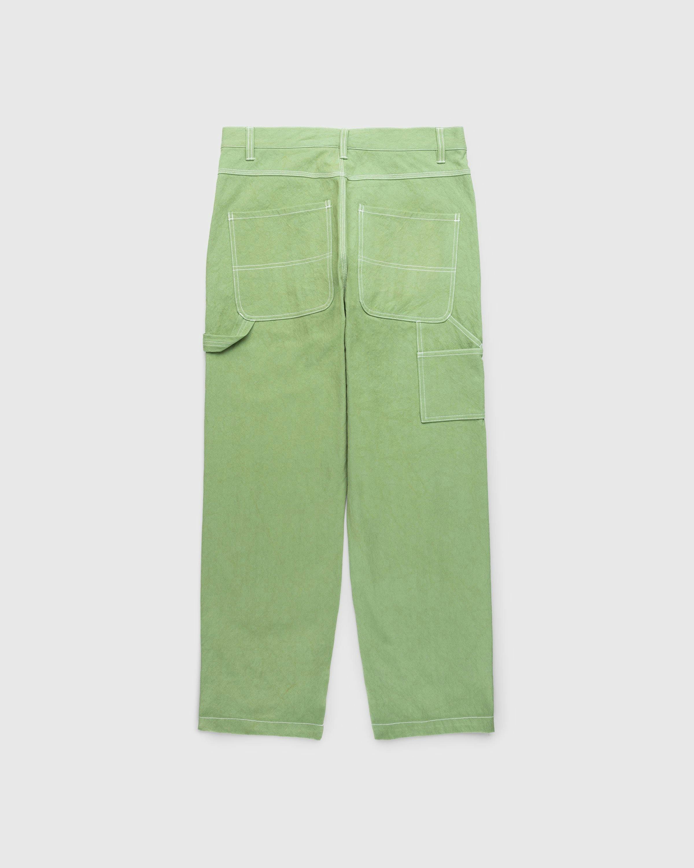 Highsnobiety HS05 - Sun Dried Canvas Carpenter Pants Green - Clothing - Green - Image 2