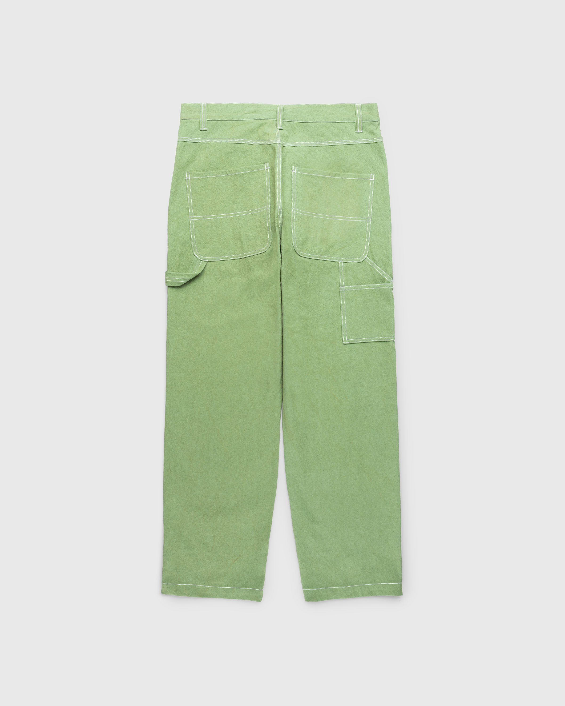 Highsnobiety HS05 - Sun Dried Canvas Carpenter Pants Green - Clothing - Green - Image 2
