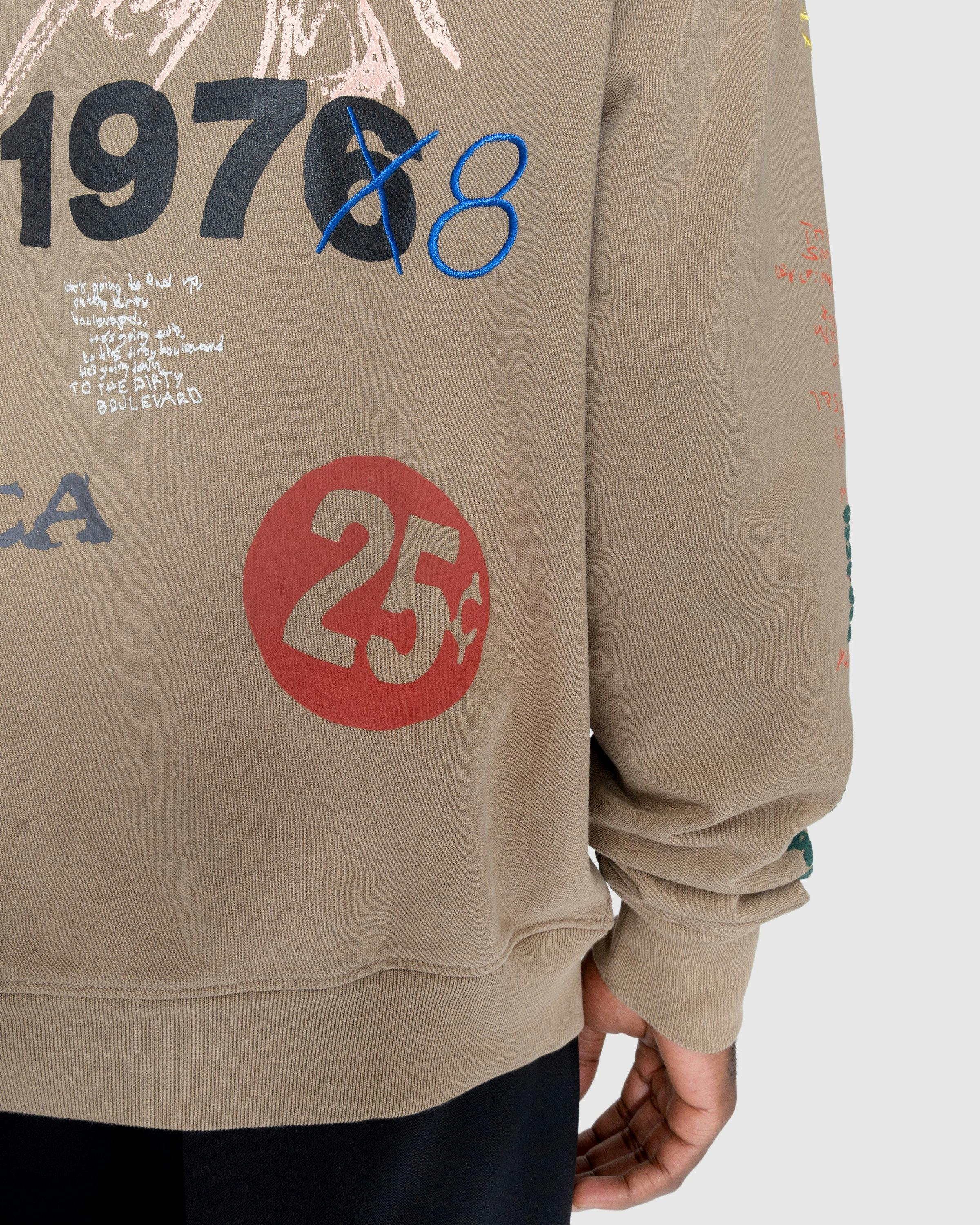 Highsnobiety - New York Line Hoodie Dark Beige - Clothing - Brown - Image 7