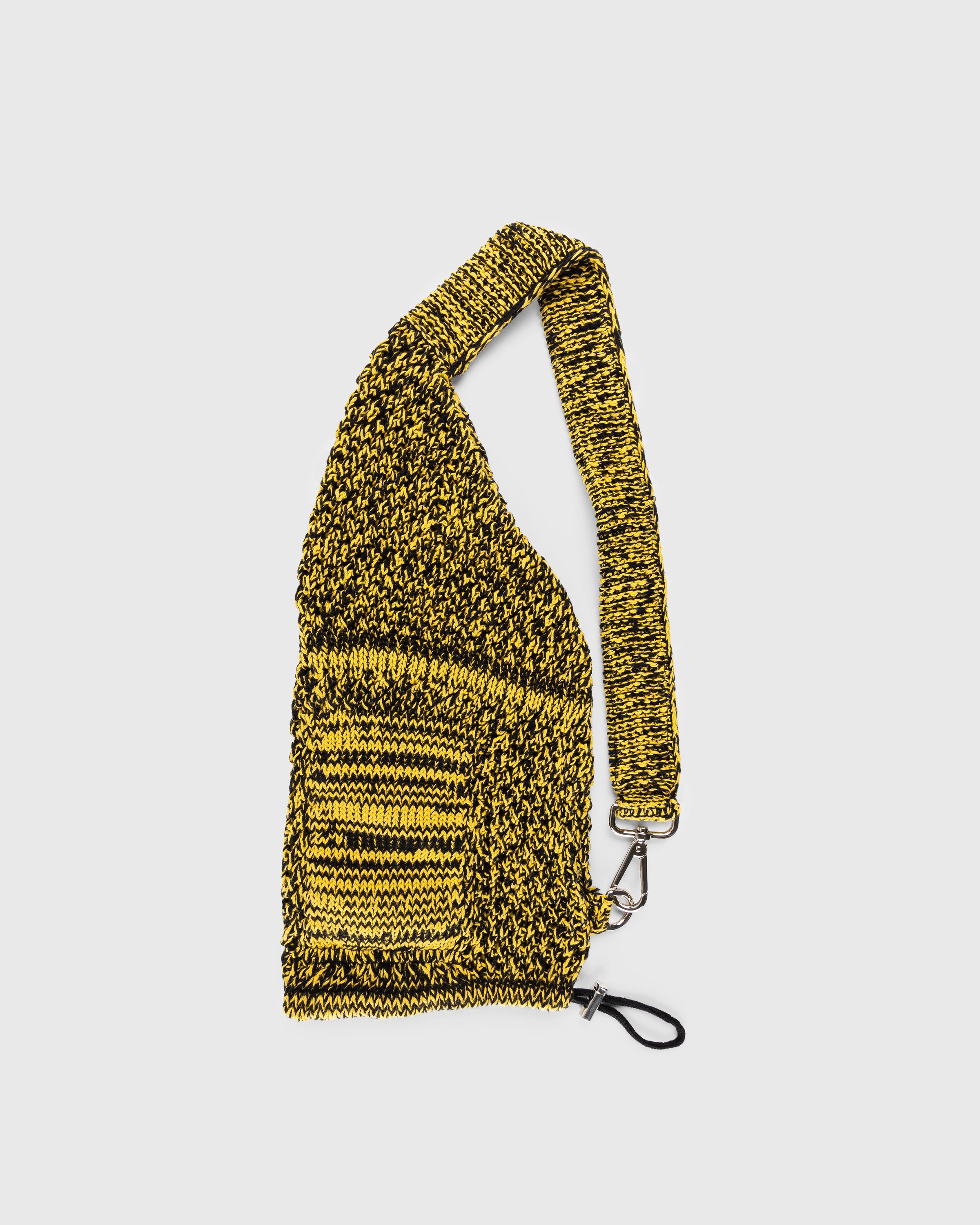 SSU - Mesh Stitch Knitted Bag Black/Yellow - Accessories - Black - Image 1