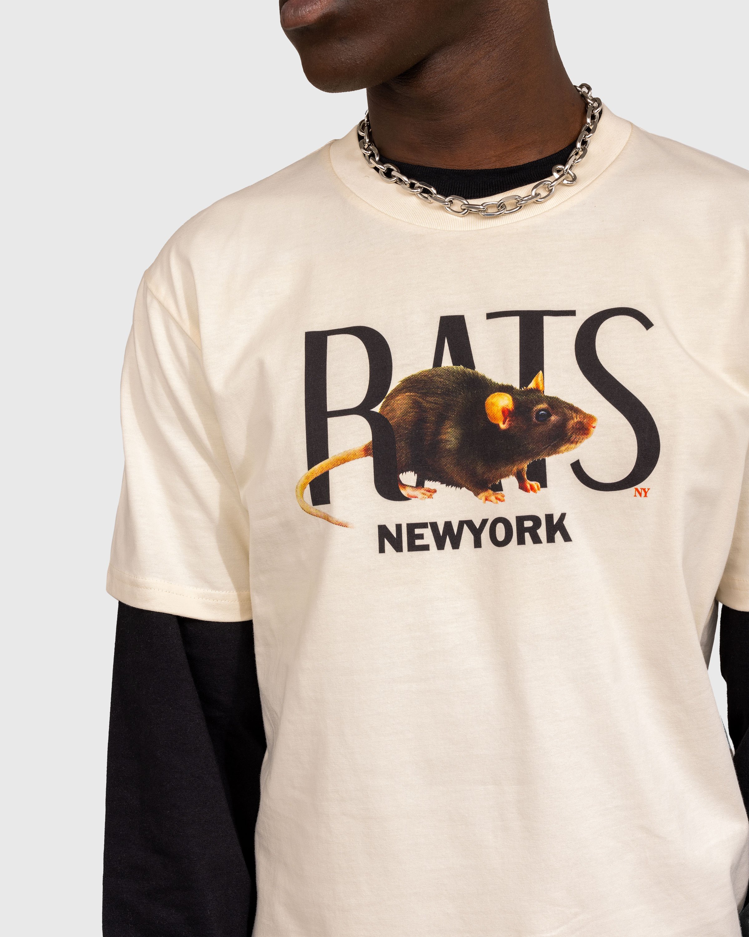 At The Moment x Highsnobiety - New York Rats T-Shirt - Clothing - Beige - Image 5