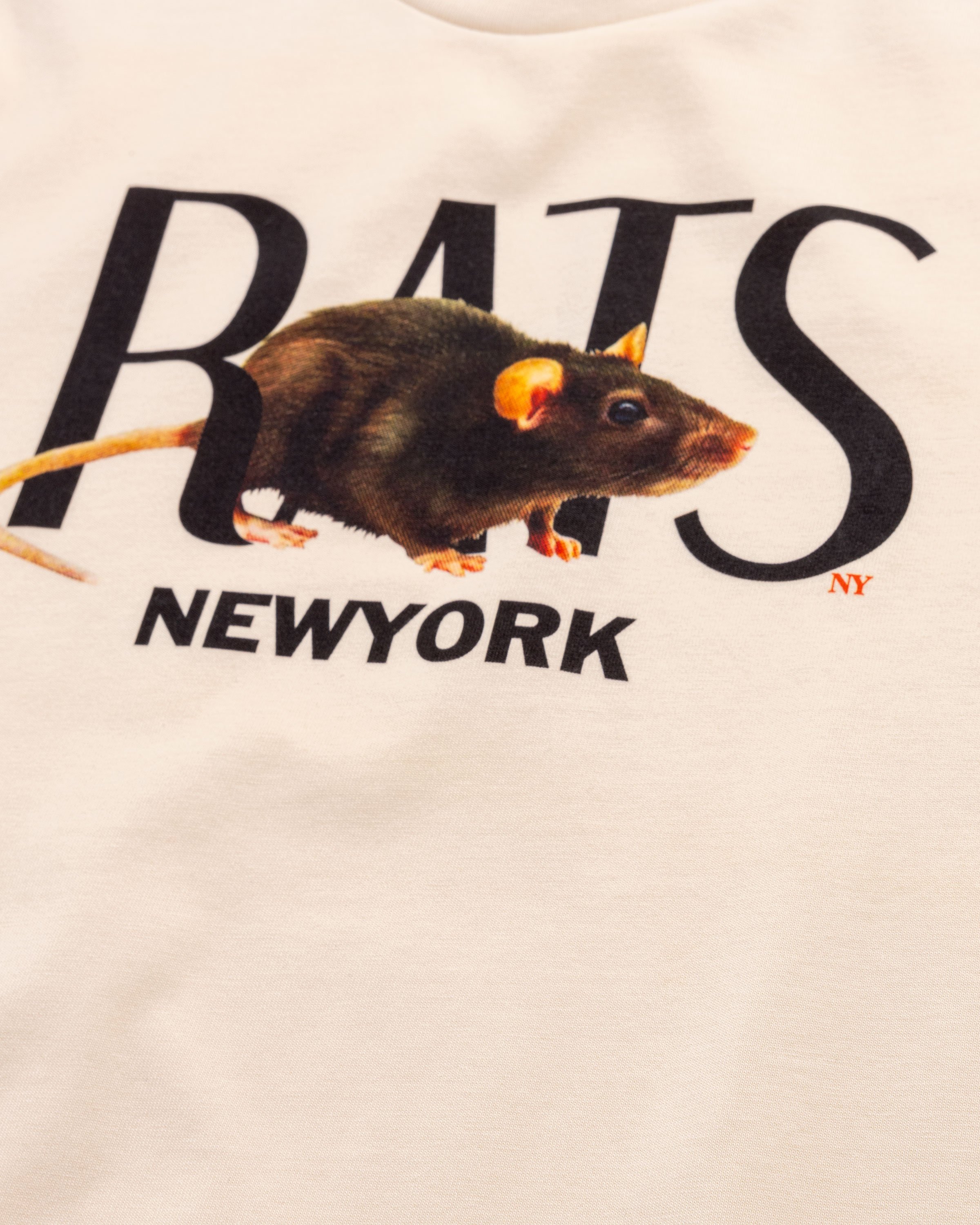 At The Moment x Highsnobiety - New York Rats T-Shirt - Clothing - Beige - Image 7