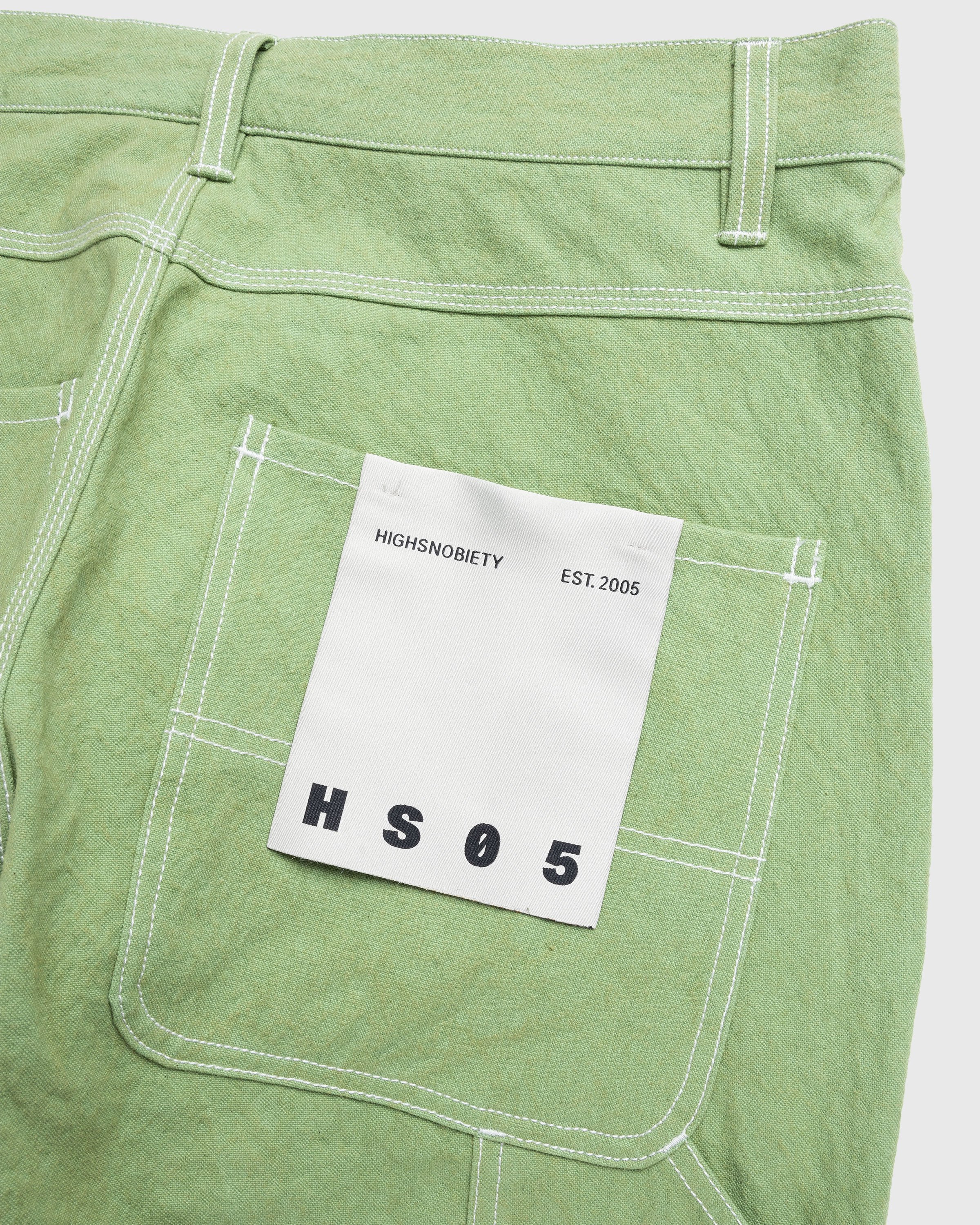 Highsnobiety HS05 - Sun Dried Canvas Carpenter Pants Green - Clothing - Green - Image 7