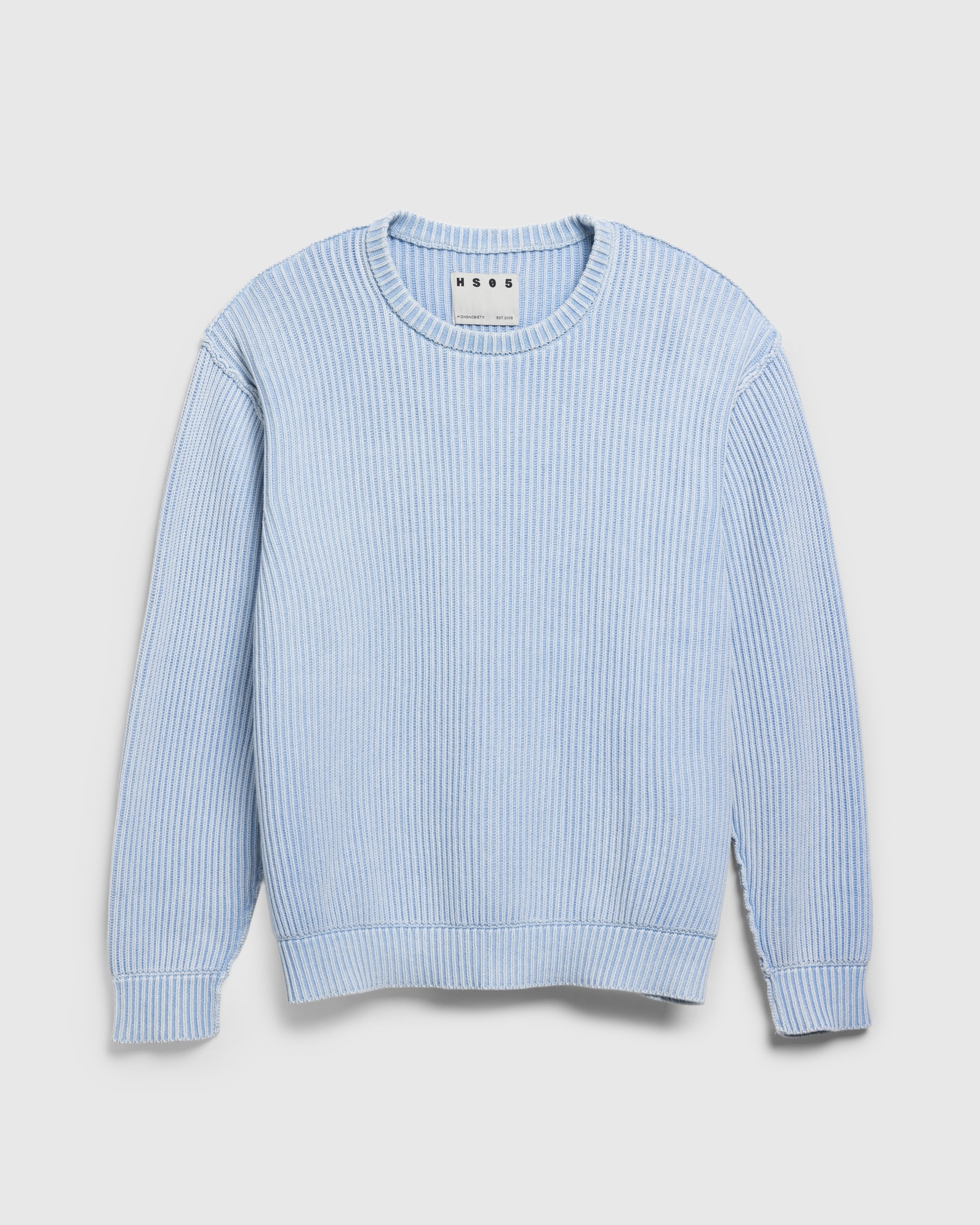 Highsnobiety HS05 - Pigment Dyed Sweater Light Blue - Clothing - Light Blue - Image 1