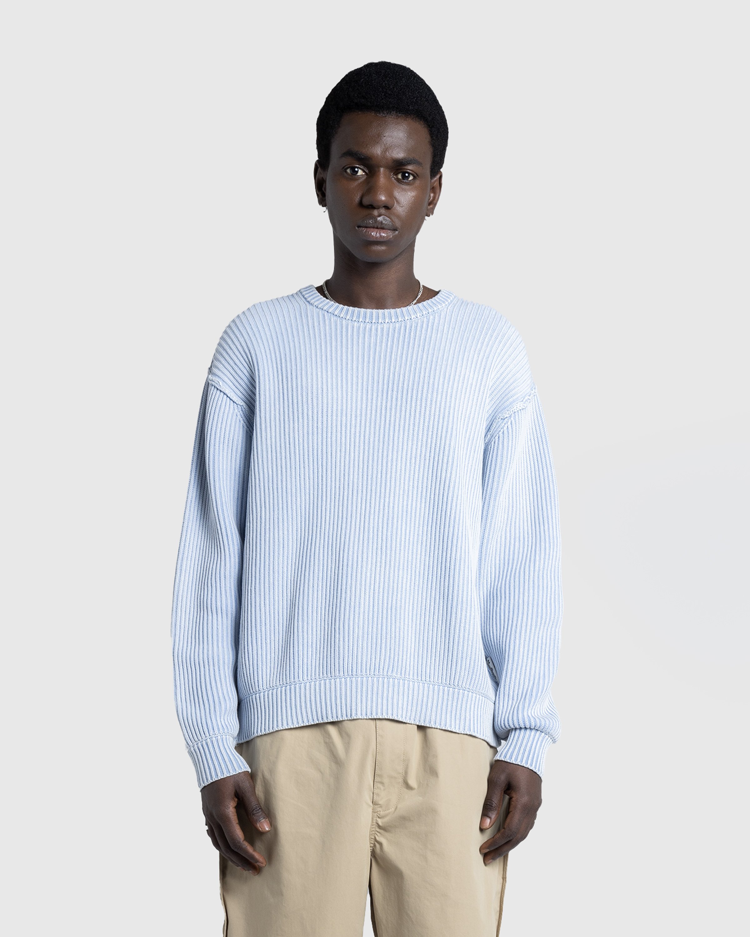 Highsnobiety HS05 - Pigment Dyed Sweater Light Blue - Clothing - Light Blue - Image 3
