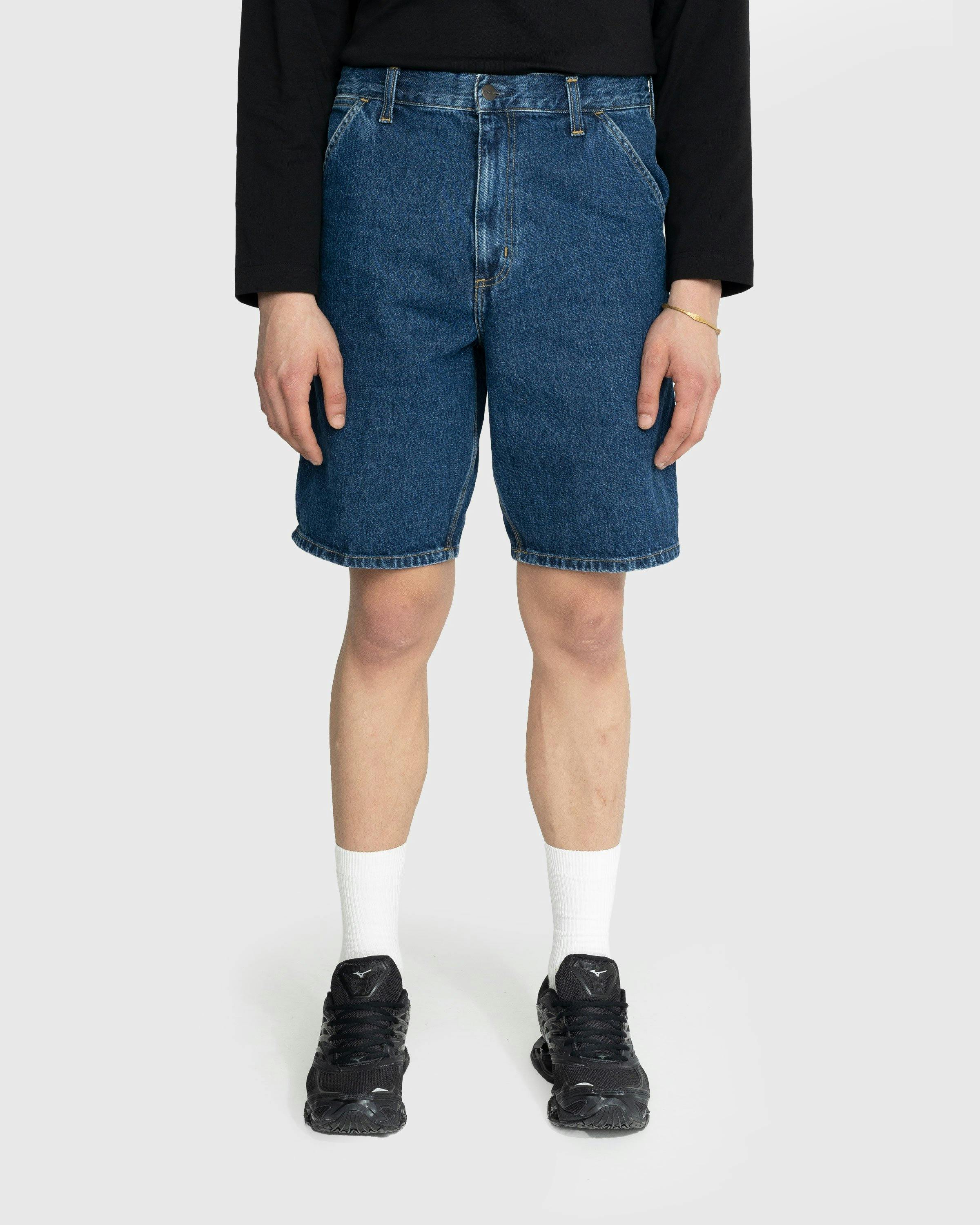 Carhartt WIP - Single Knee Short Stonewashed Blue - Clothing - Blue - Image 2