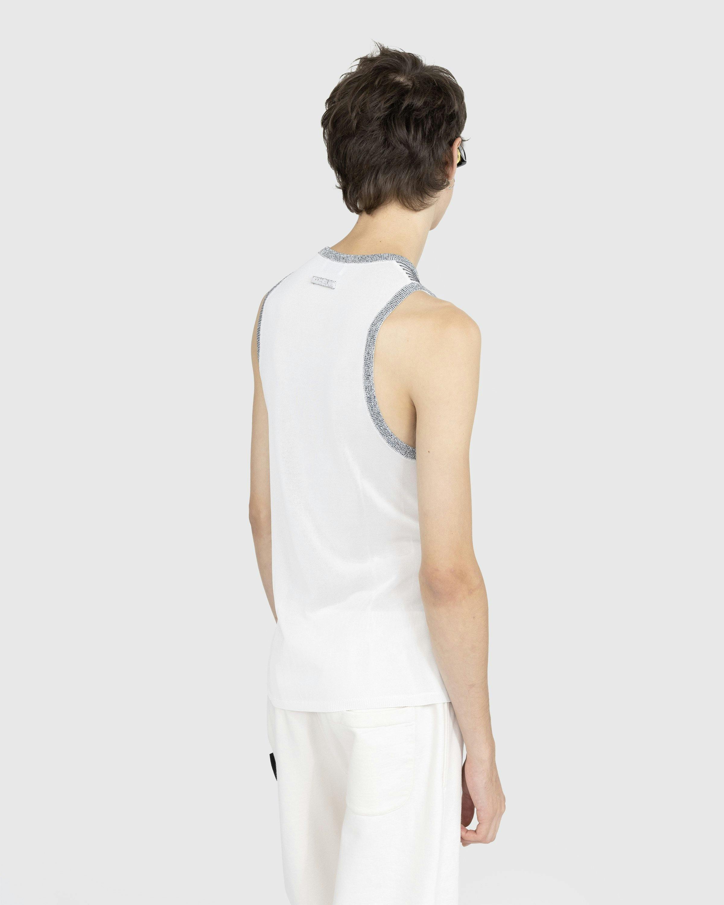 Jean Paul Gaultier – Crew Neck Trompe L'Œil Tank Top White