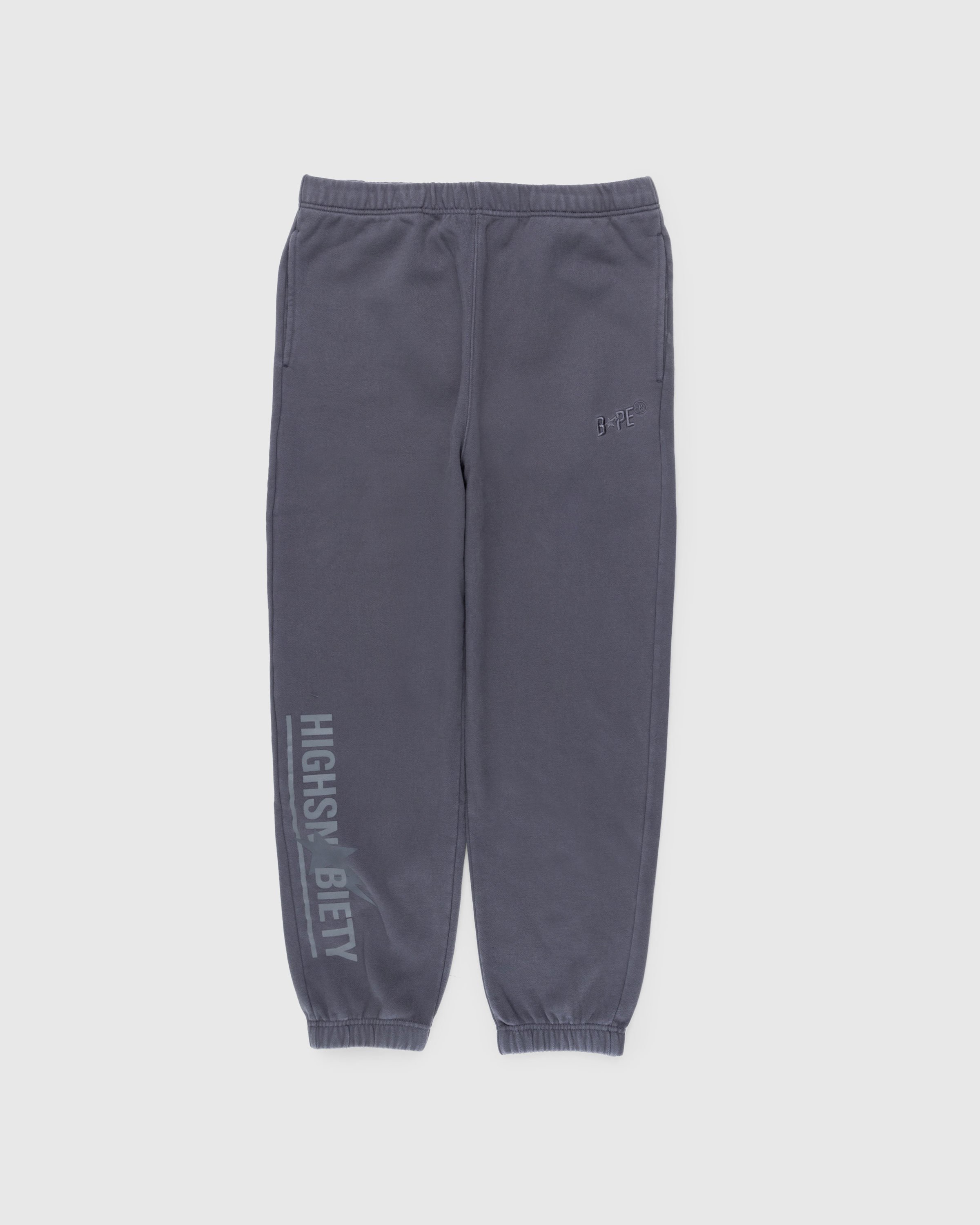 BAPE x Highsnobiety - Heavy Washed Sweat Pants Charcoal - Clothing - Grey - Image 1