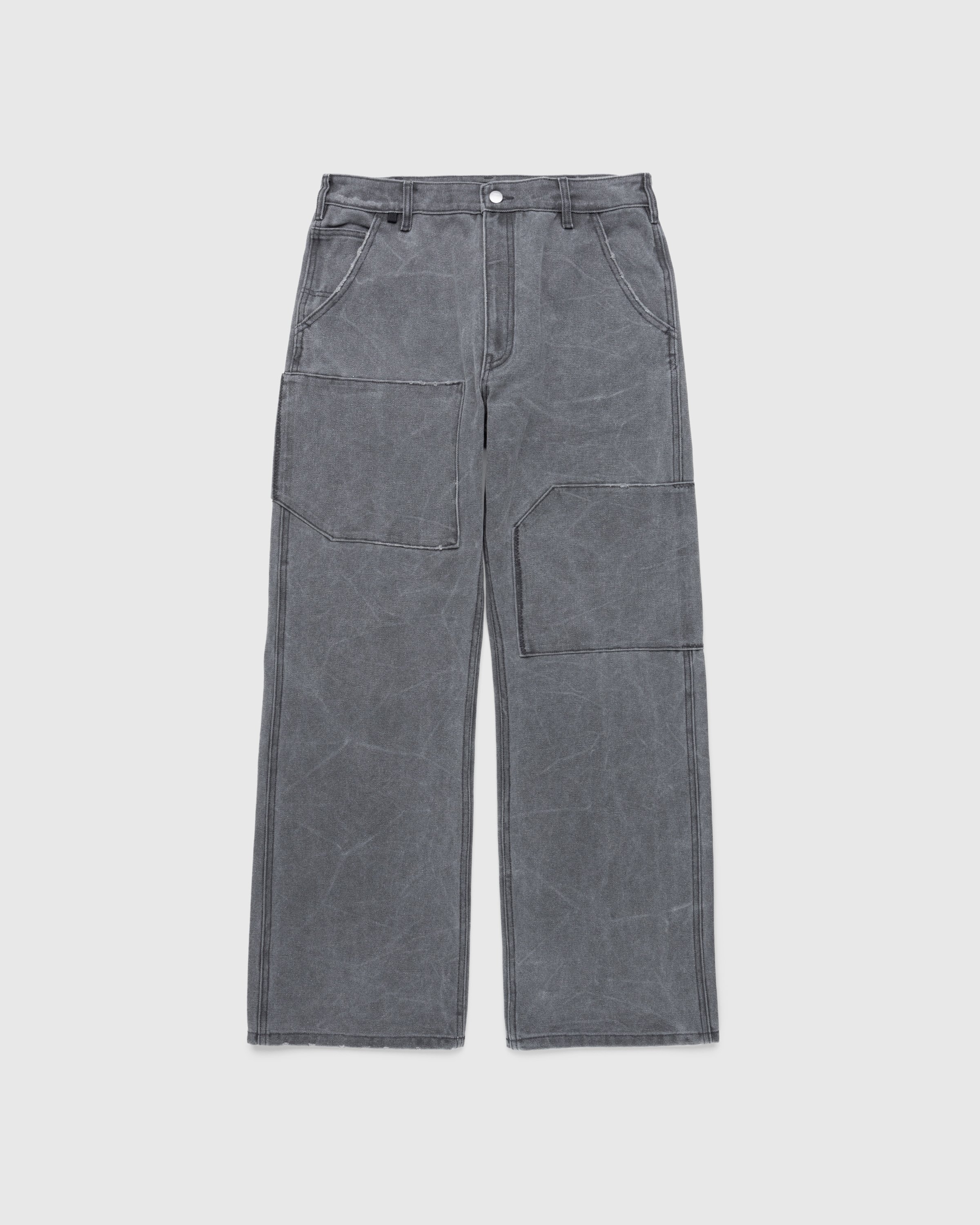 Acne Studios - Patch Canvas Trousers Carbon Gray - Clothing - Grey - Image 1