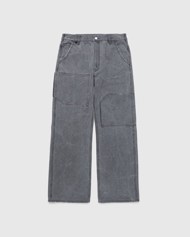 Acne Studios – Patch Canvas Trousers Carbon Gray | Highsnobiety Shop