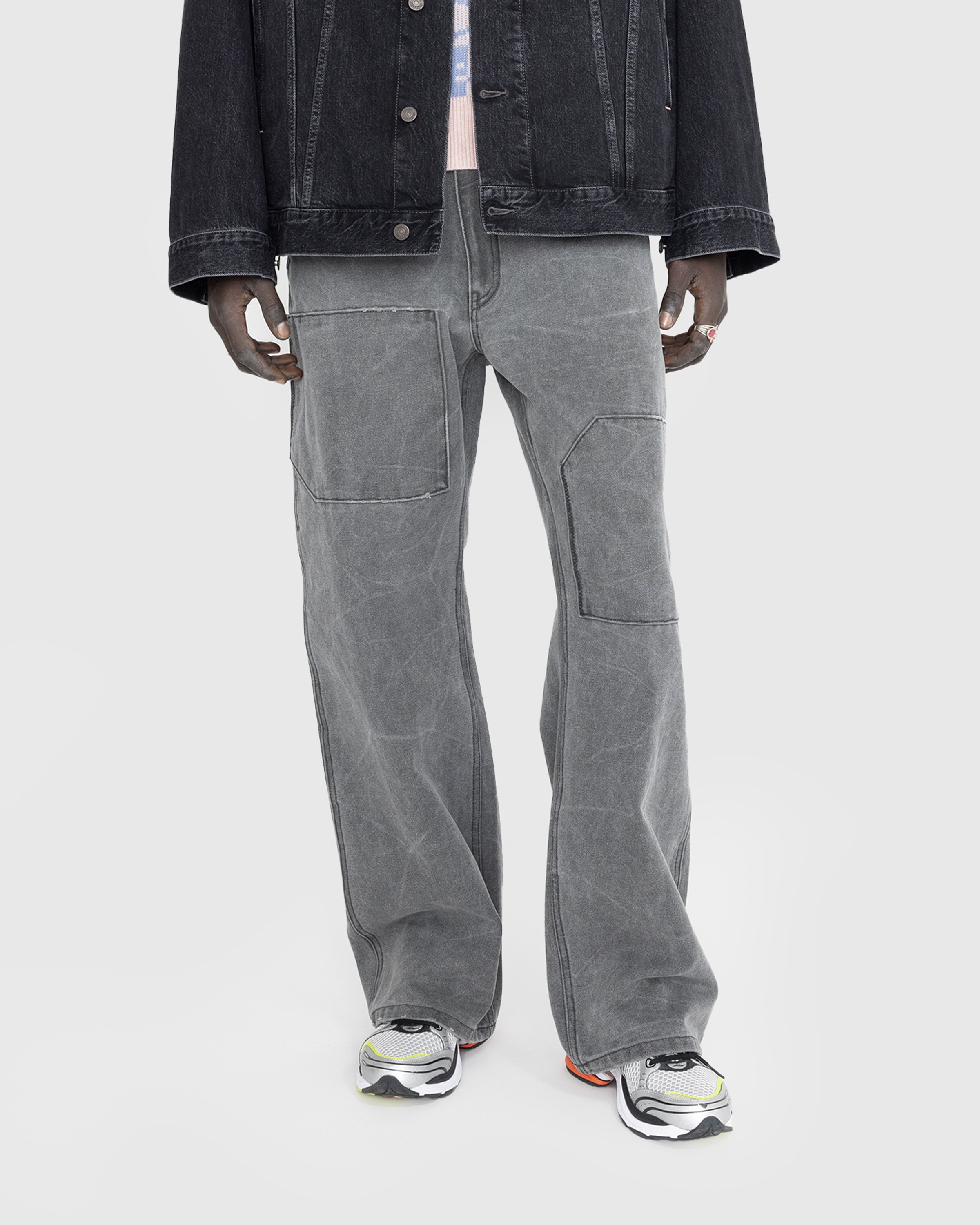 Acne Studios - Patch Canvas Trousers Carbon Gray - Clothing - Grey - Image 2